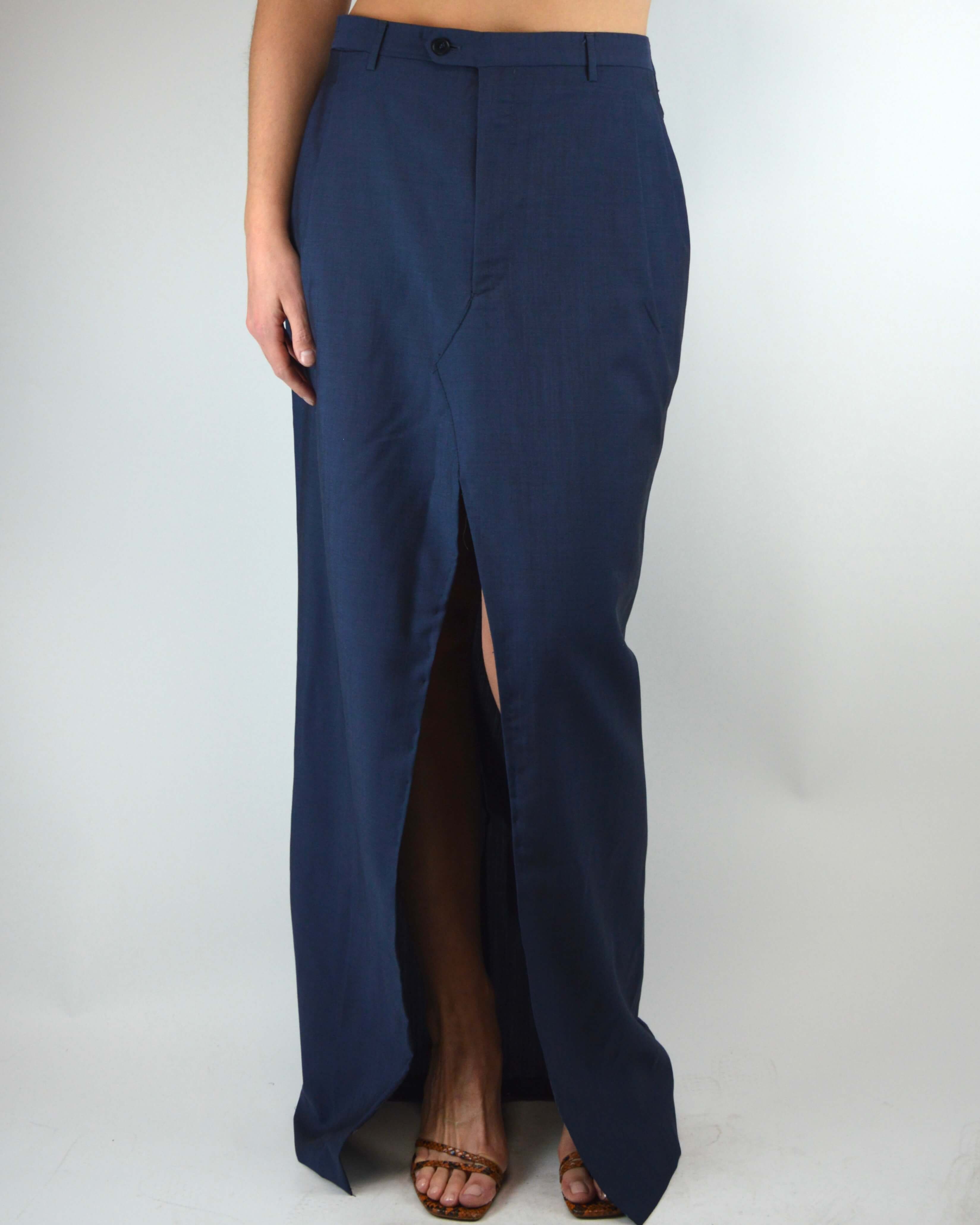 Falda larga - Azul de negocios (XL)