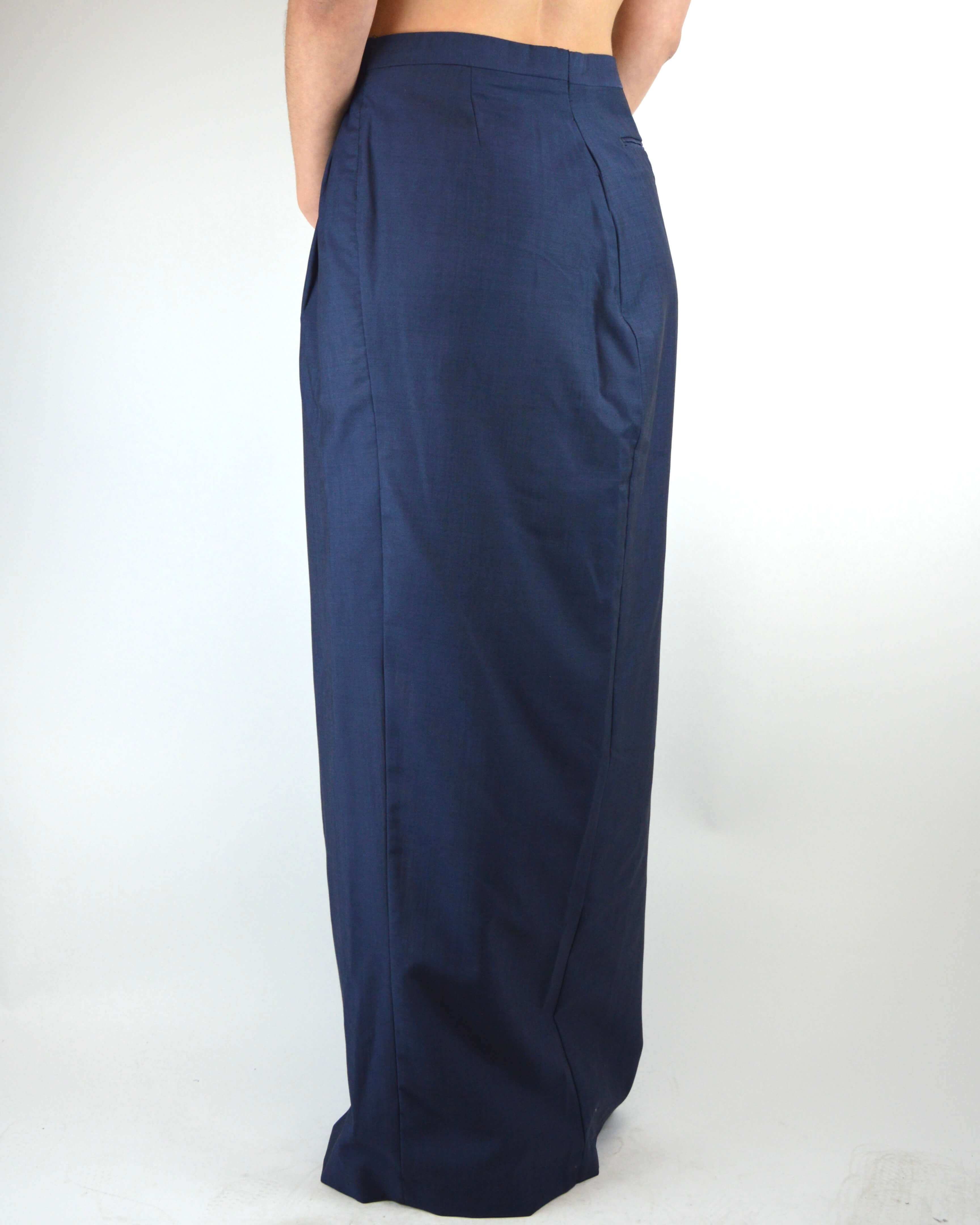 Falda larga - Azul de negocios (XL)