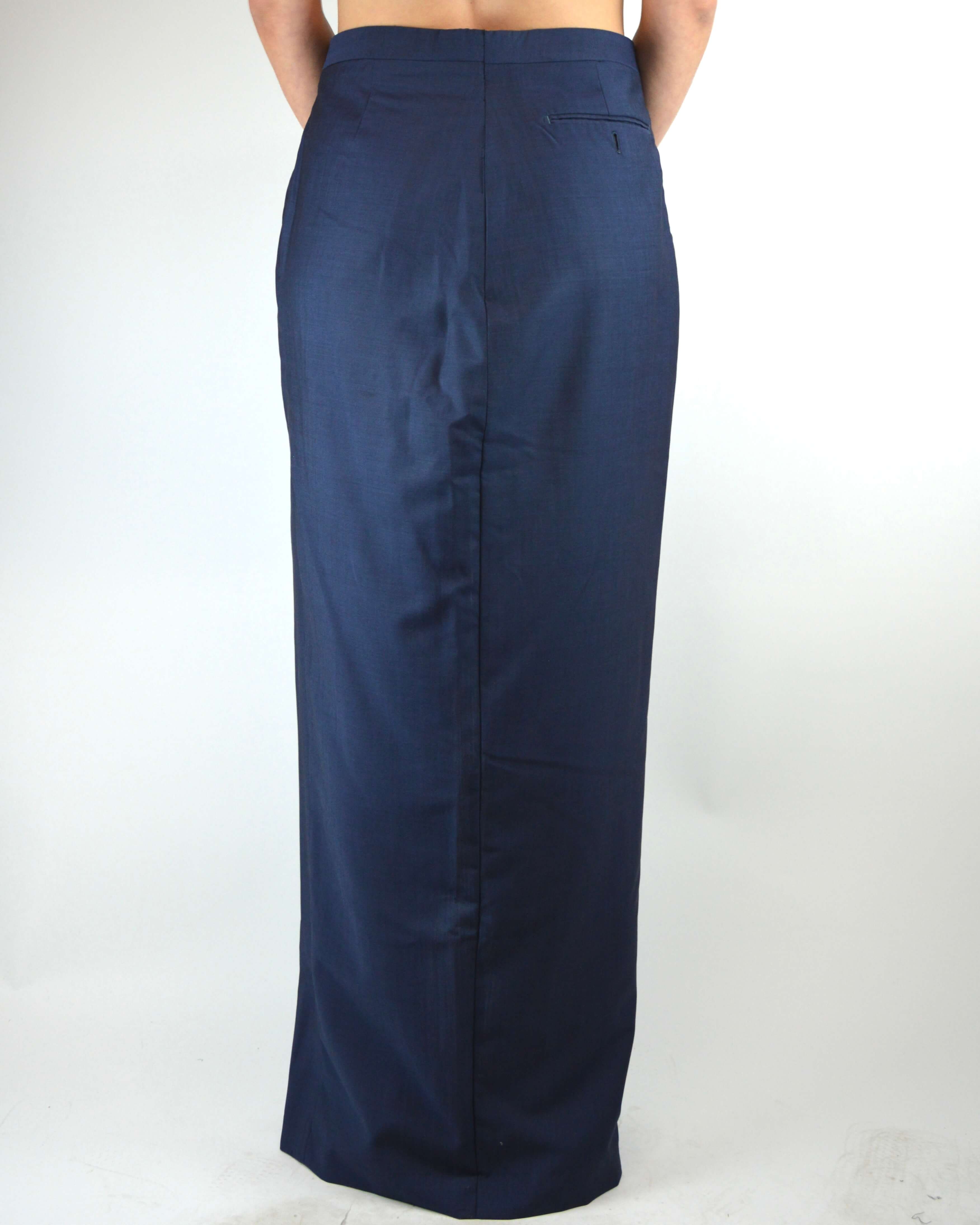 Falda larga - Azul de negocios (XL)