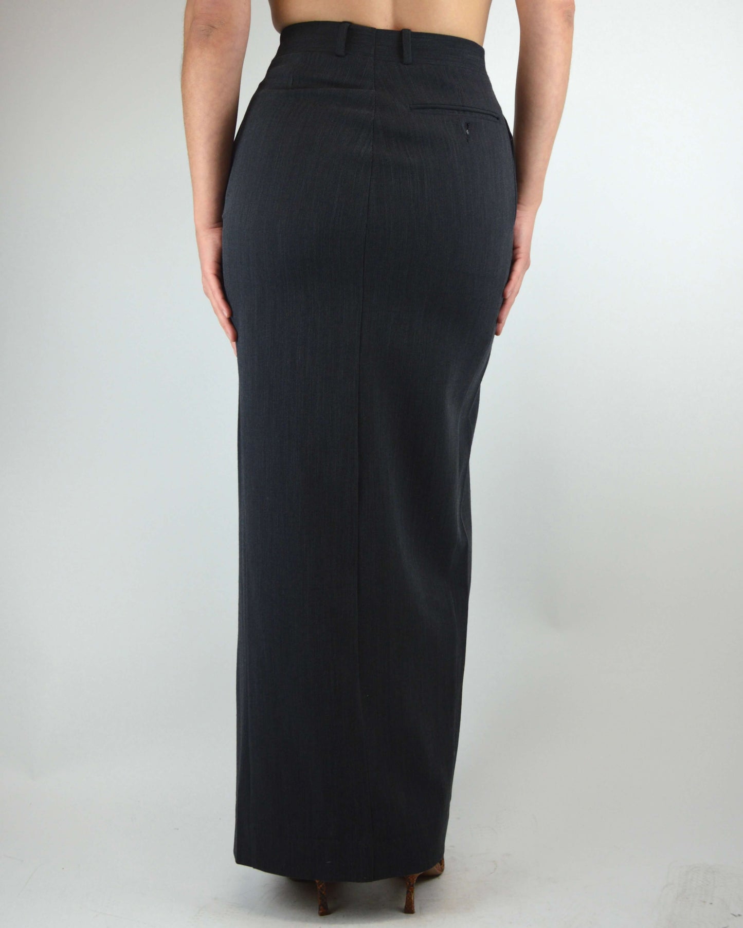 Long Skirt - Elastic Textured Grey (XS/S)