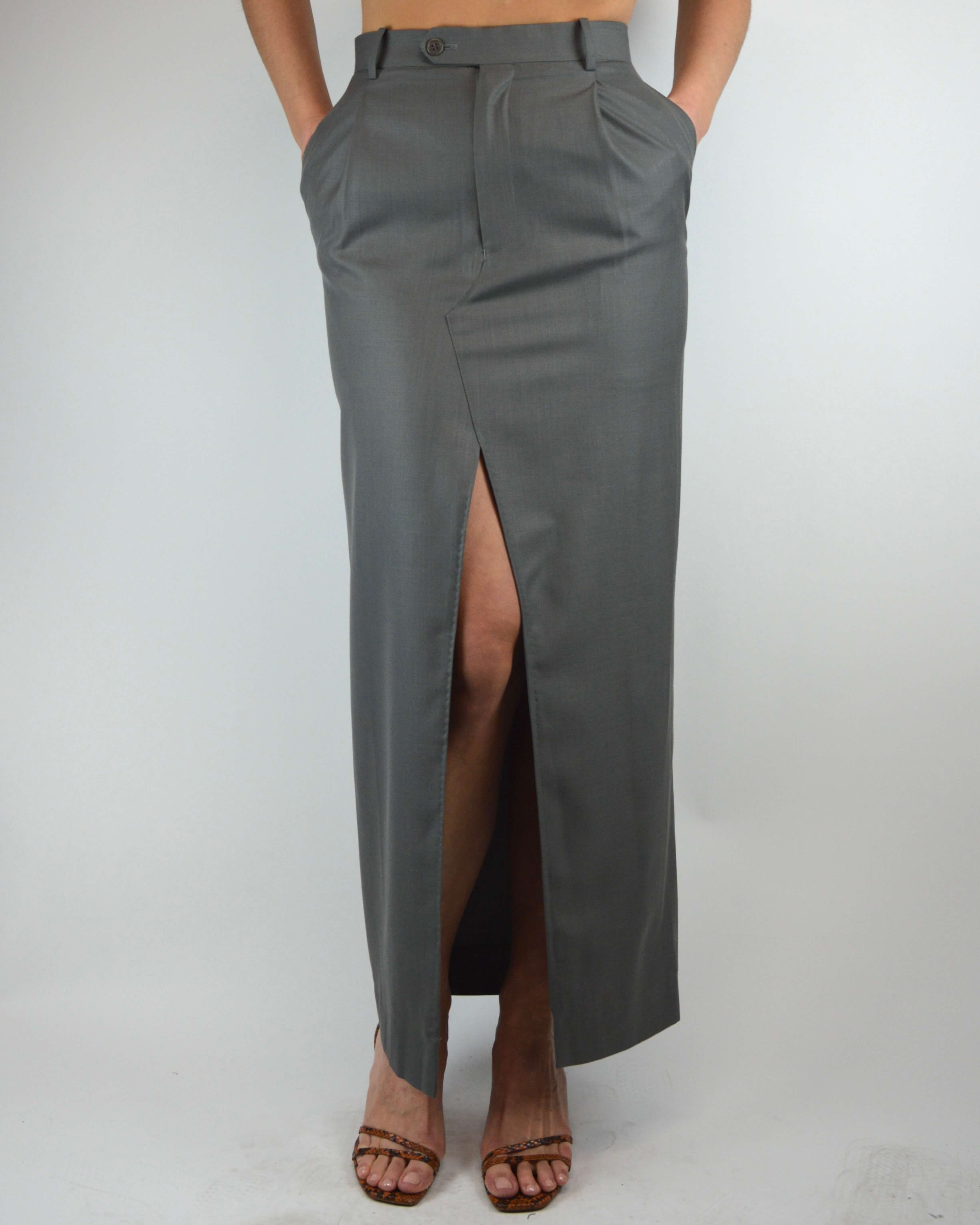 Vegan Skirt Suit - Silky Grey (XS/S)