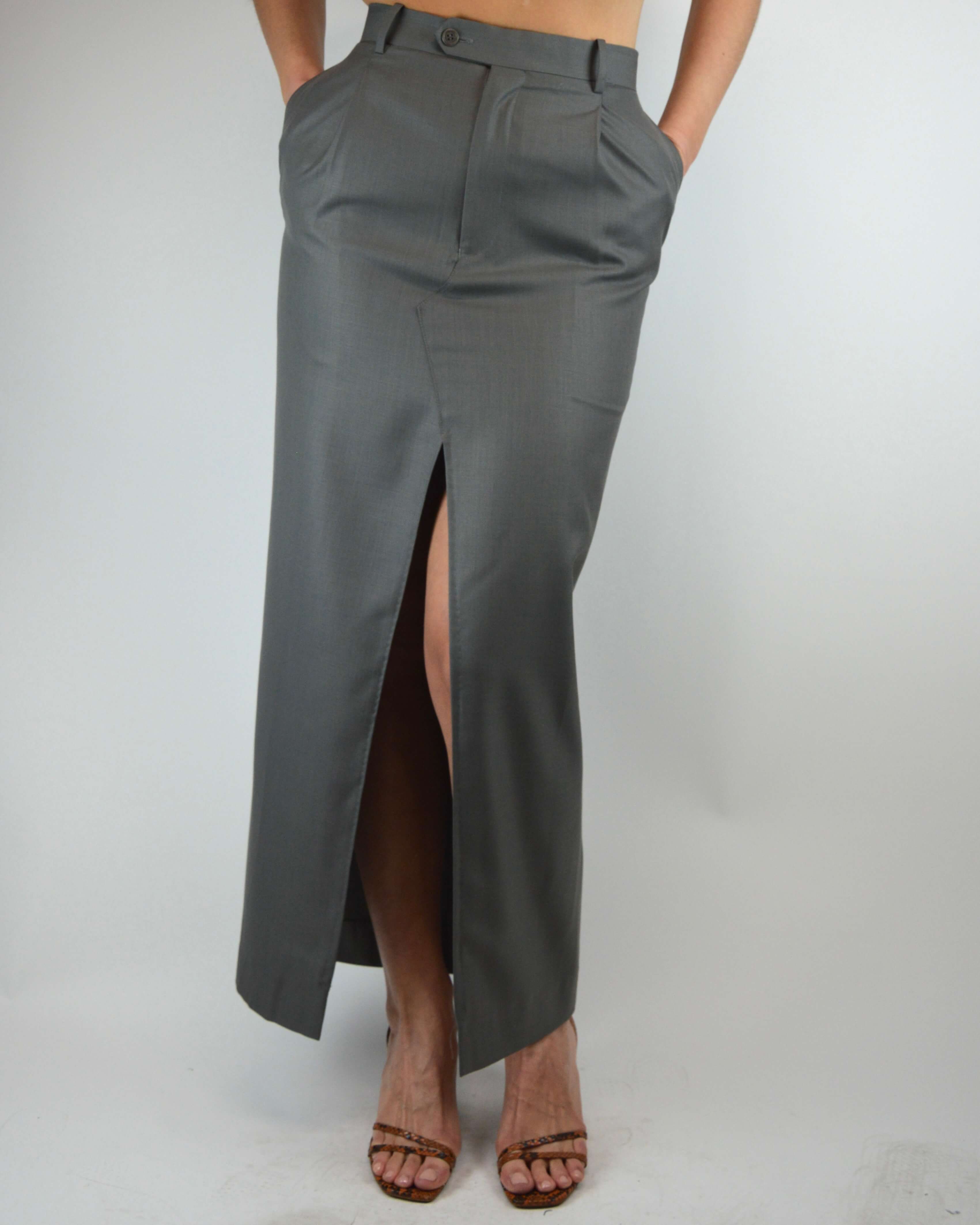 Vegan Skirt Suit - Silky Grey (XS/S)
