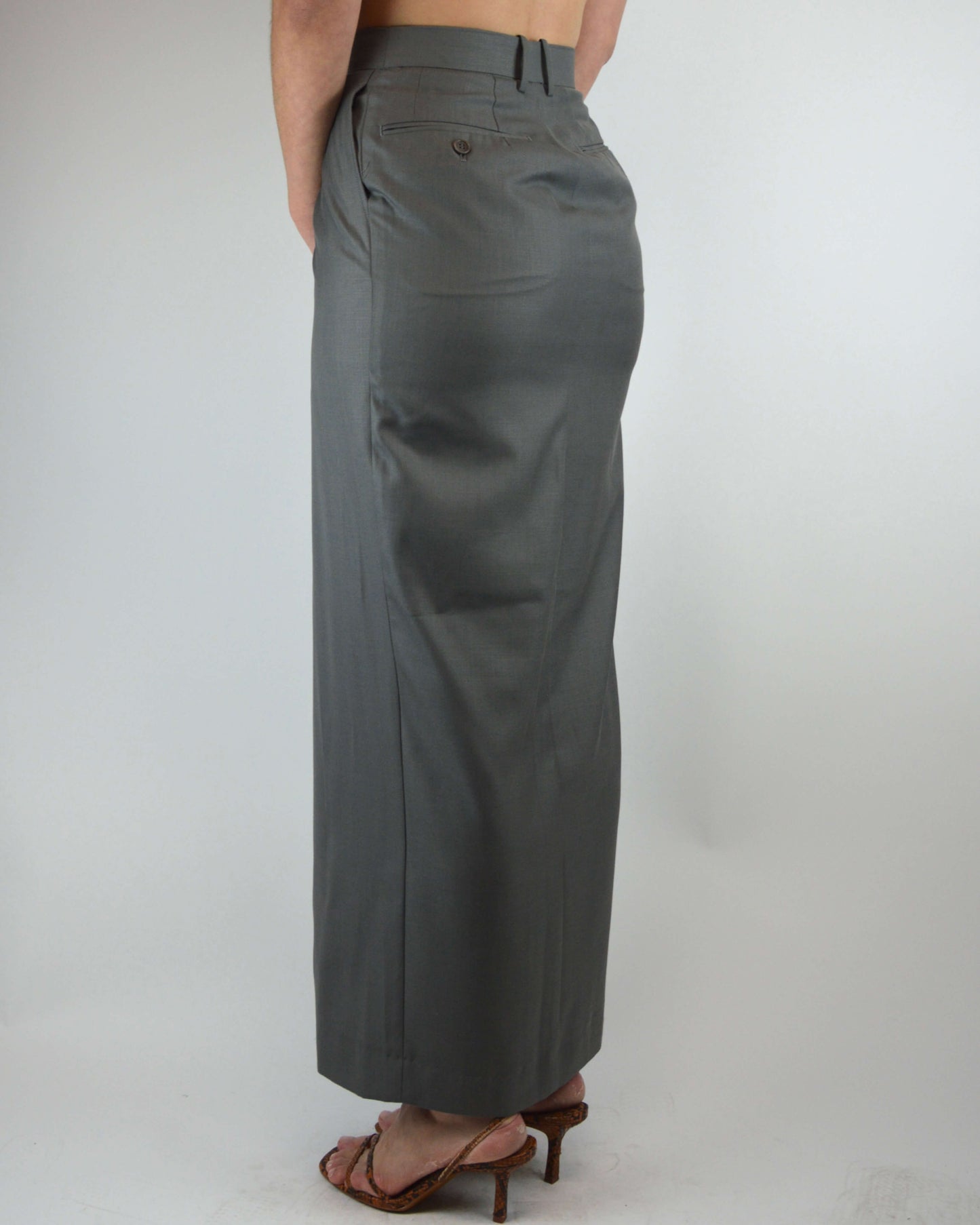 Vegan Skirt Suit - Silky Grey (XS/S)