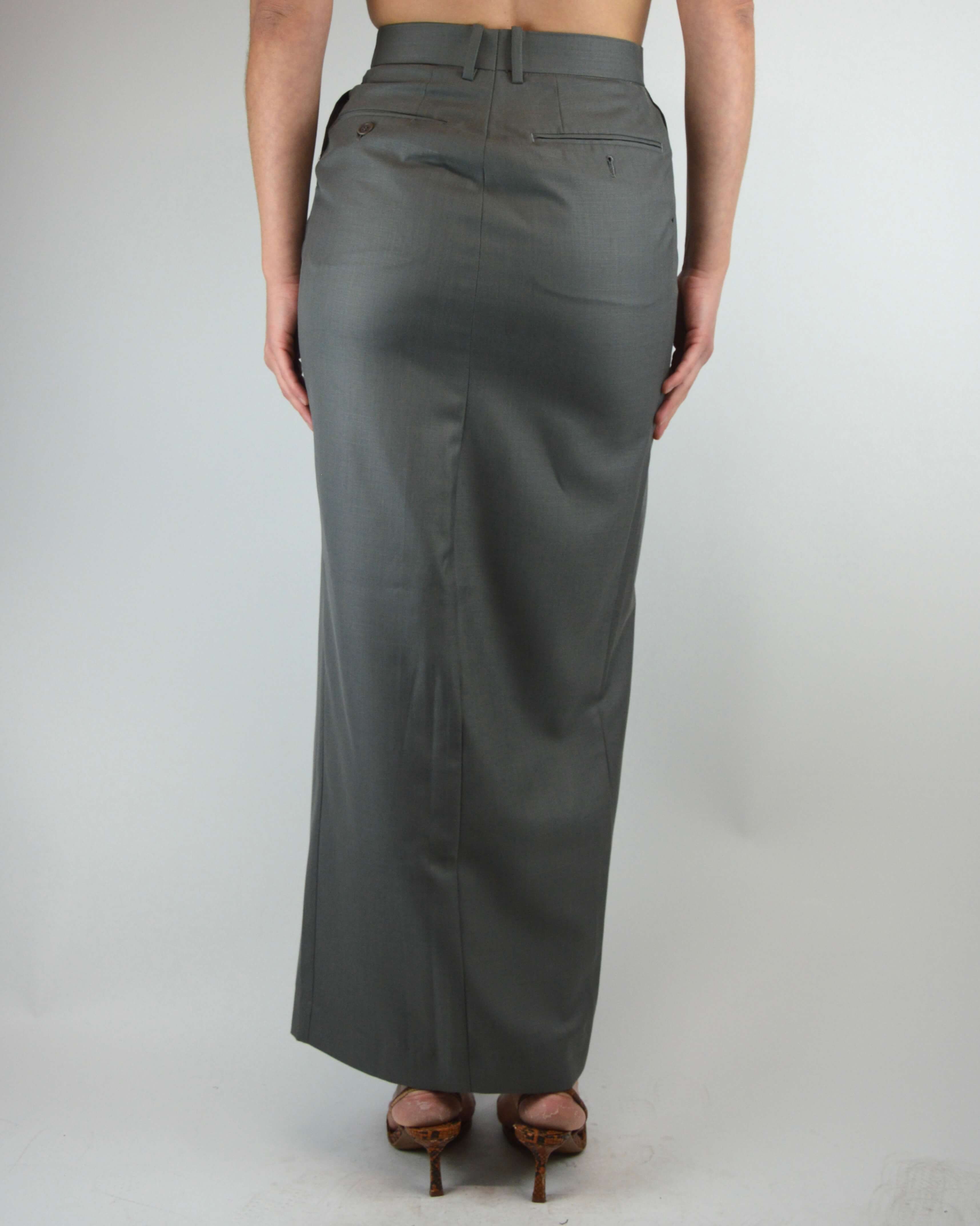 Vegan Skirt Suit - Silky Grey (XS/S)
