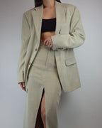 Vegan Skirt Suit - Corduroy Beige (XS/S)