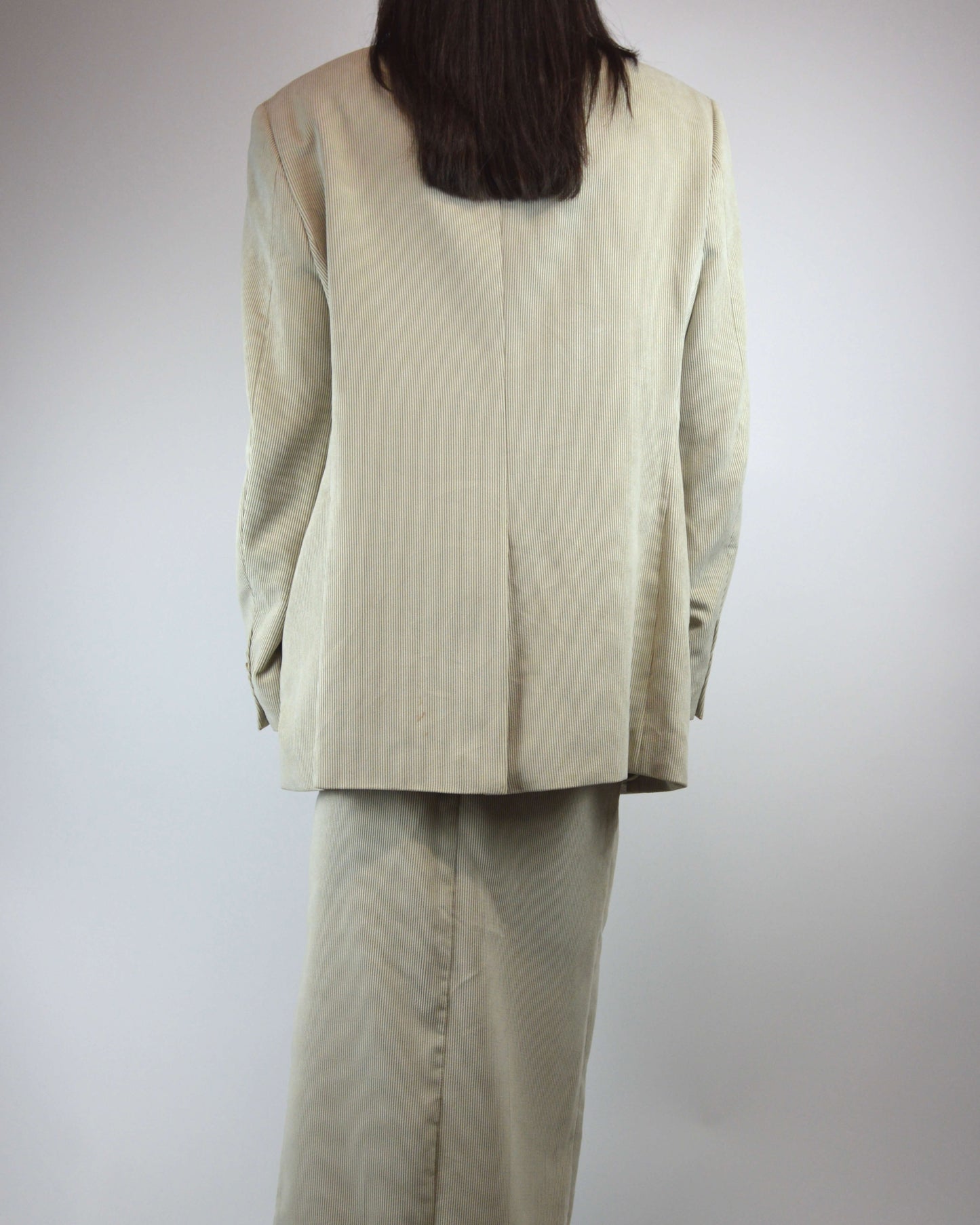 Vegan Skirt Suit - Corduroy Beige (XS/S)