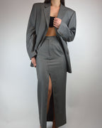 Vegan Skirt Suit - Silky Grey (XS/S)