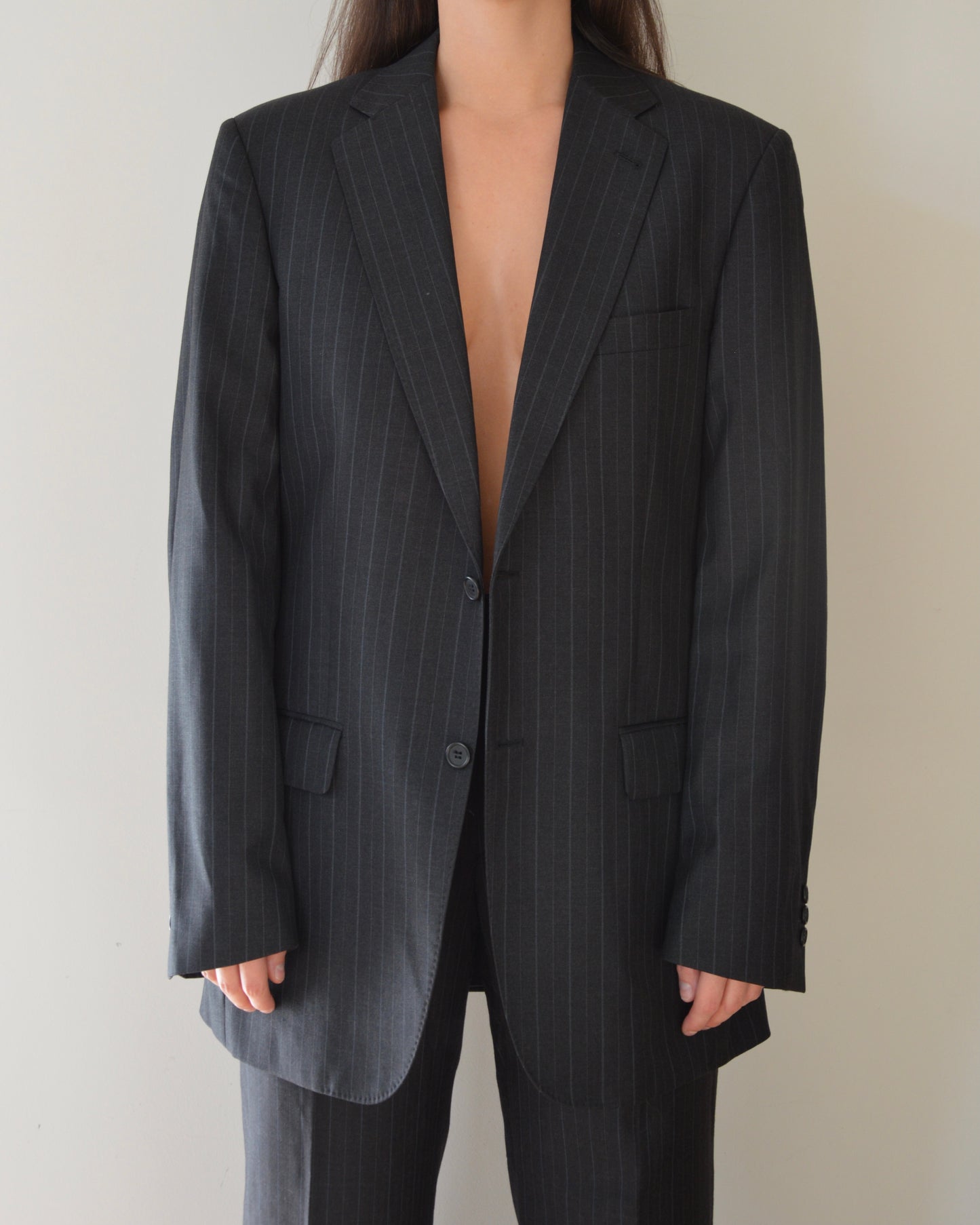 Suit - gray red lines (S/M)