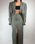 Vegan Skirt Suit - Green (XS/S)