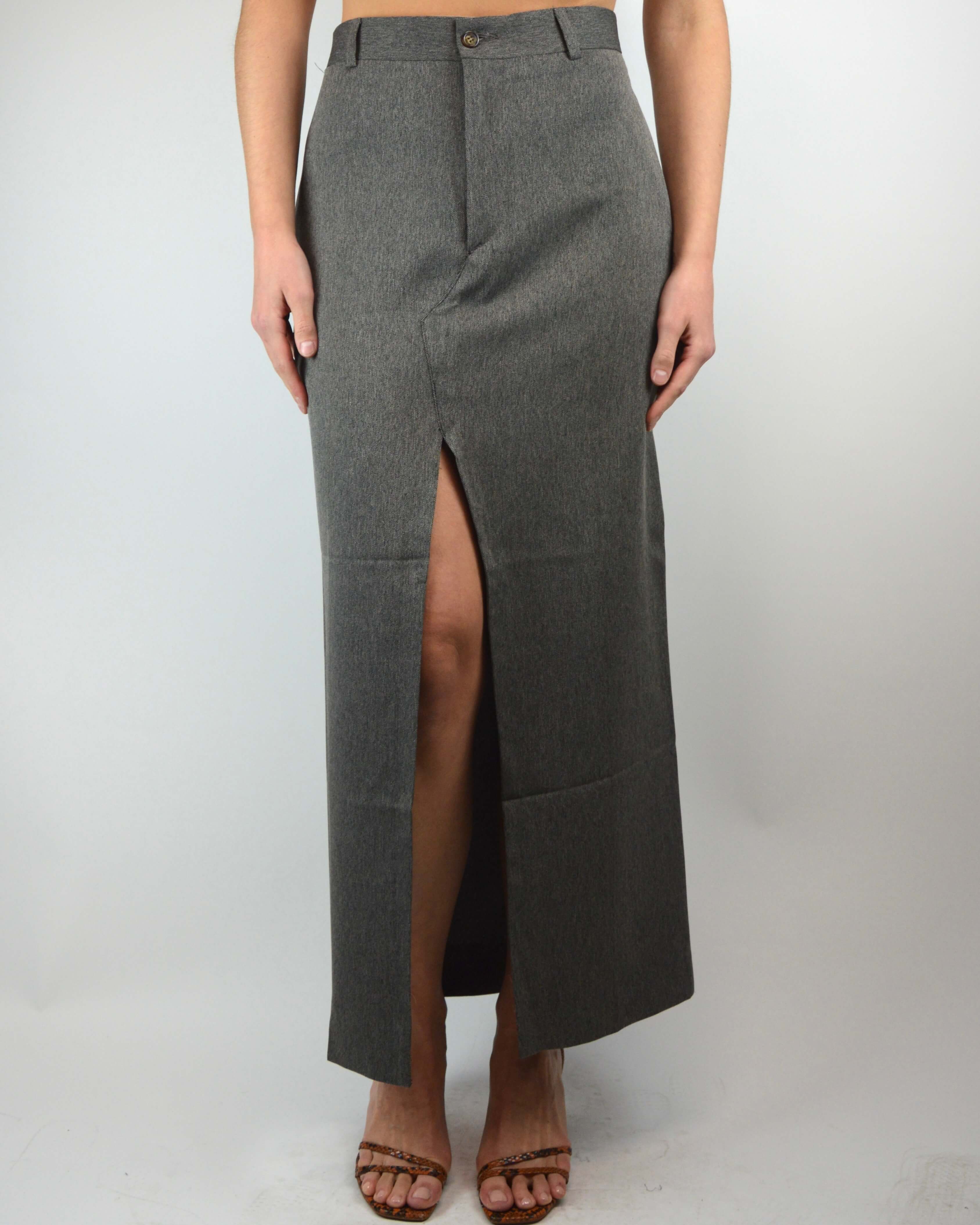 Vegan Long Skirt - Coffee (S/M)