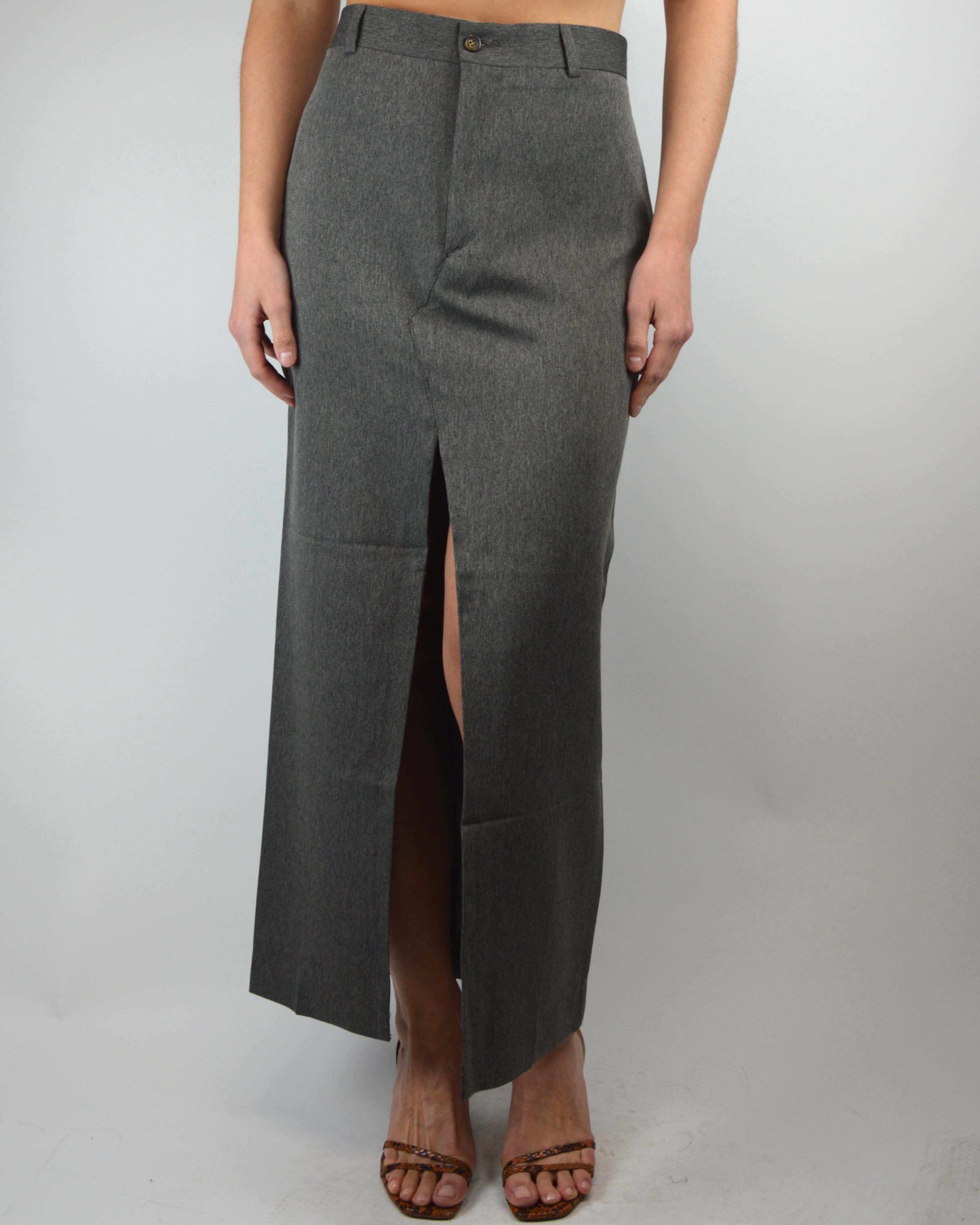 Vegan Long Skirt - Coffee (S/M)