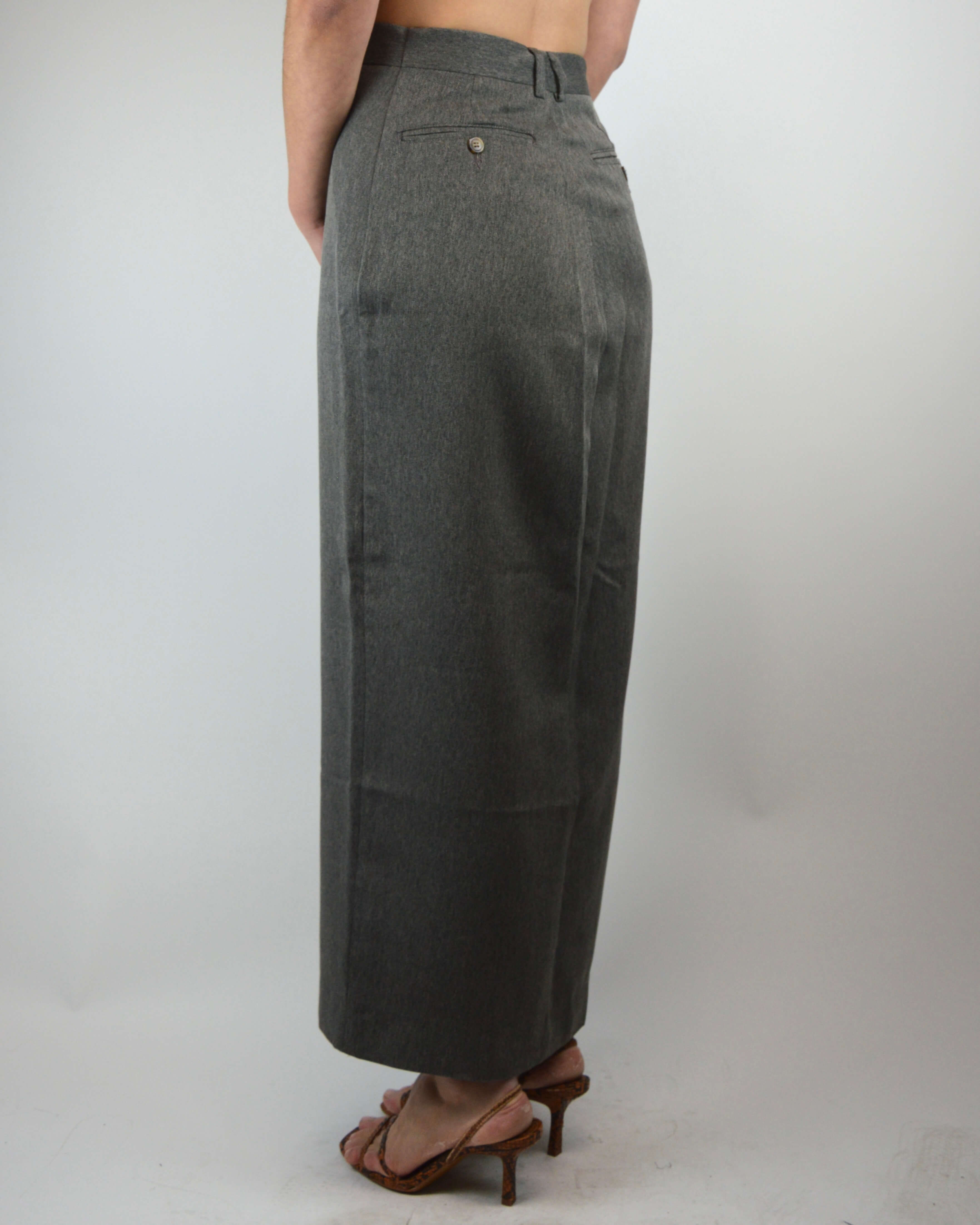 Vegan Long Skirt - Coffee (S/M)
