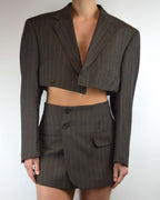 Ensemble veste et jupe longue - Marron clair (S/M)