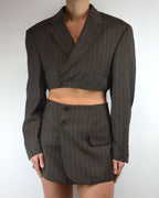 Ensemble veste et jupe longue - Marron clair (S/M)