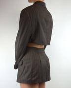 Ensemble veste et jupe longue - Marron clair (S/M)