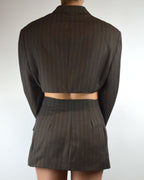 Ensemble veste et jupe longue - Marron clair (S/M)