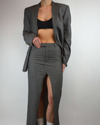 Traje de falda - Gris claro (XS/S)