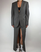 Traje de falda - Gris claro (XS/S)