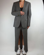 Traje de falda - Gris claro (XS/S)