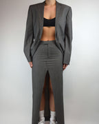Traje de falda - Gris claro (XS/S)