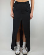 Three Pieces Skirt Suit - Vegan Black 90s (XS/S)