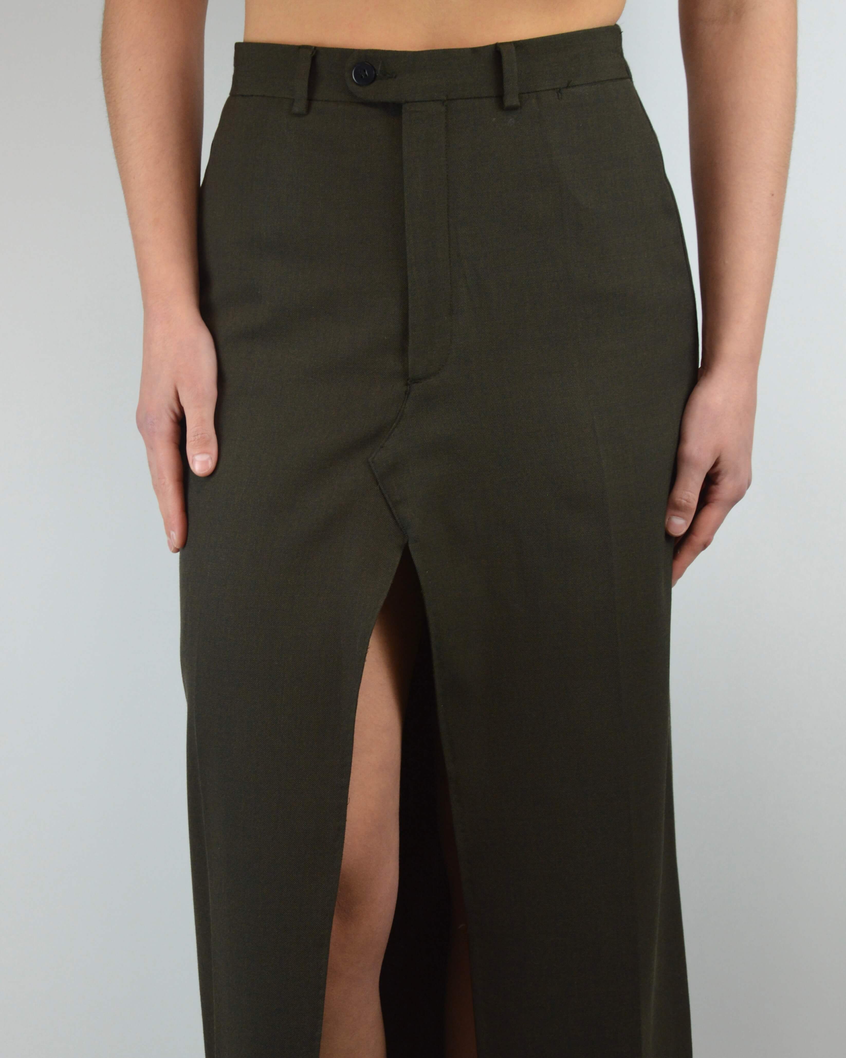 Falda larga - Verde bosque (S/M)