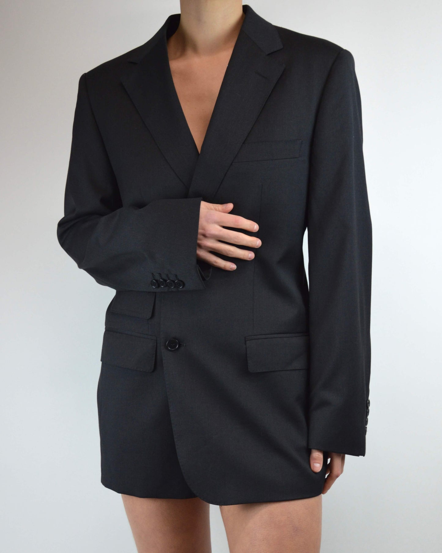 Mini Blazer Dress - Perfect Black (S/M)