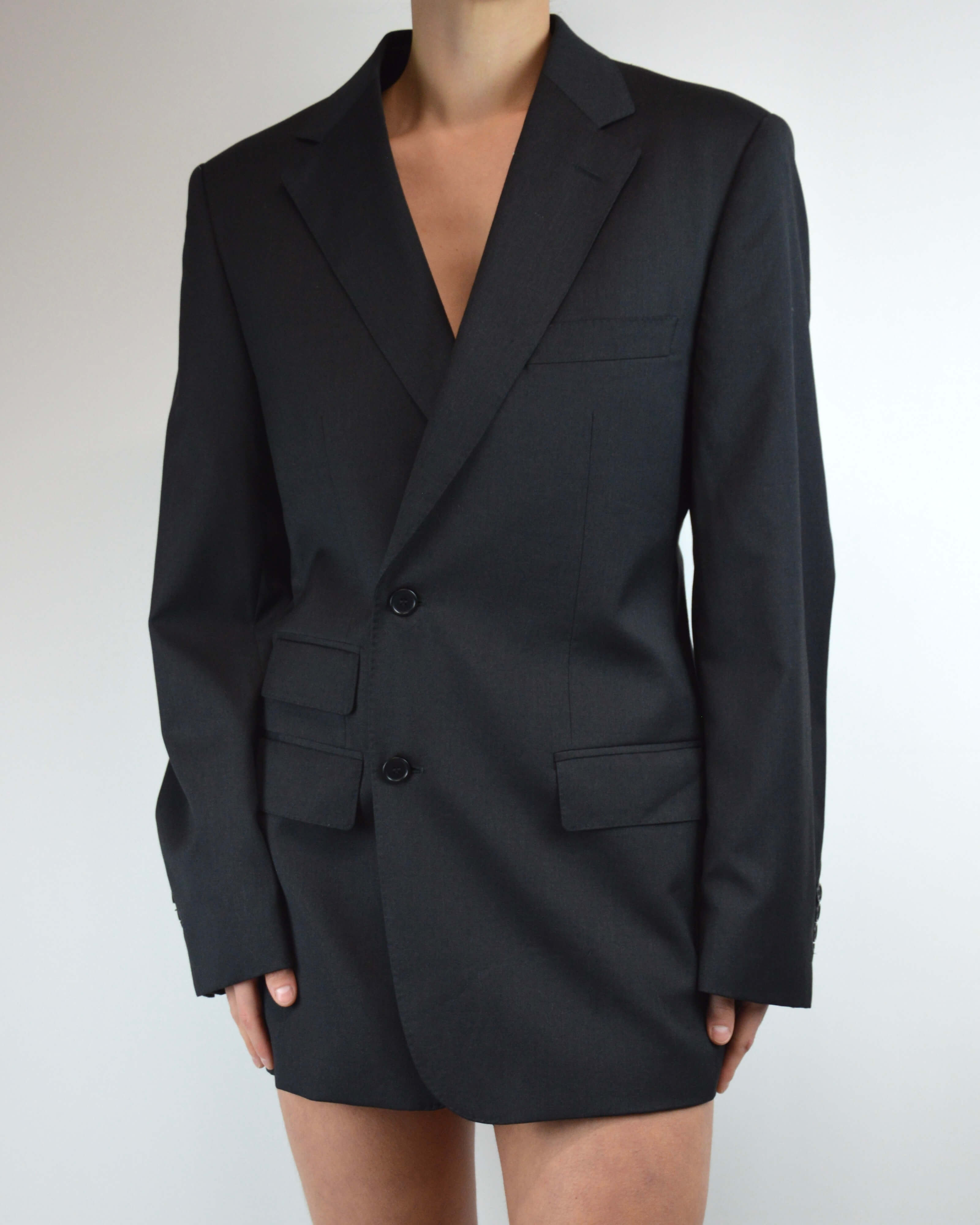 Mini Blazer Dress - Perfect Black (S/M)