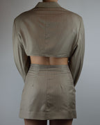 Blaset - Satin Beige White Lines (S/M)