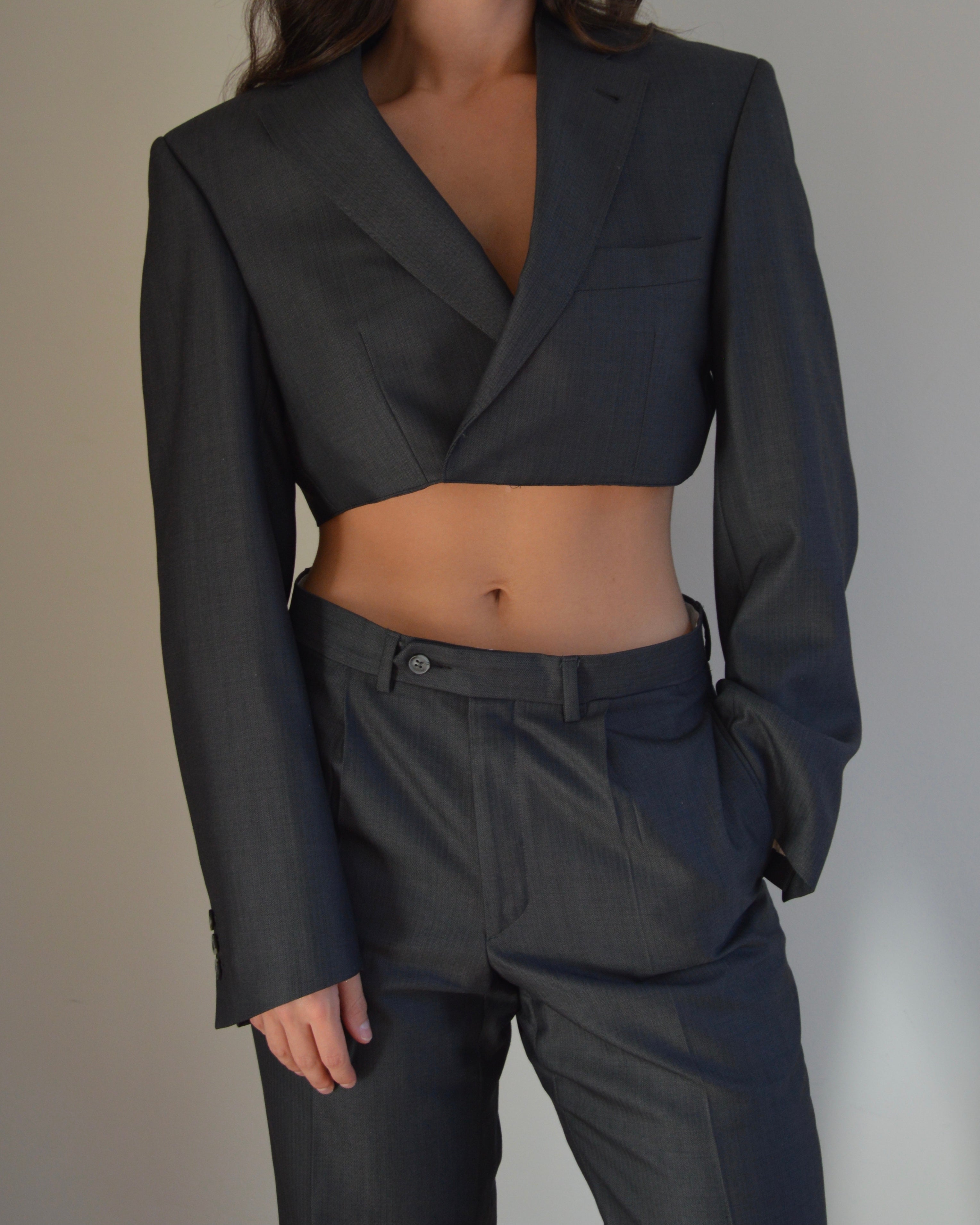 Ensemble veste et pantalon gris