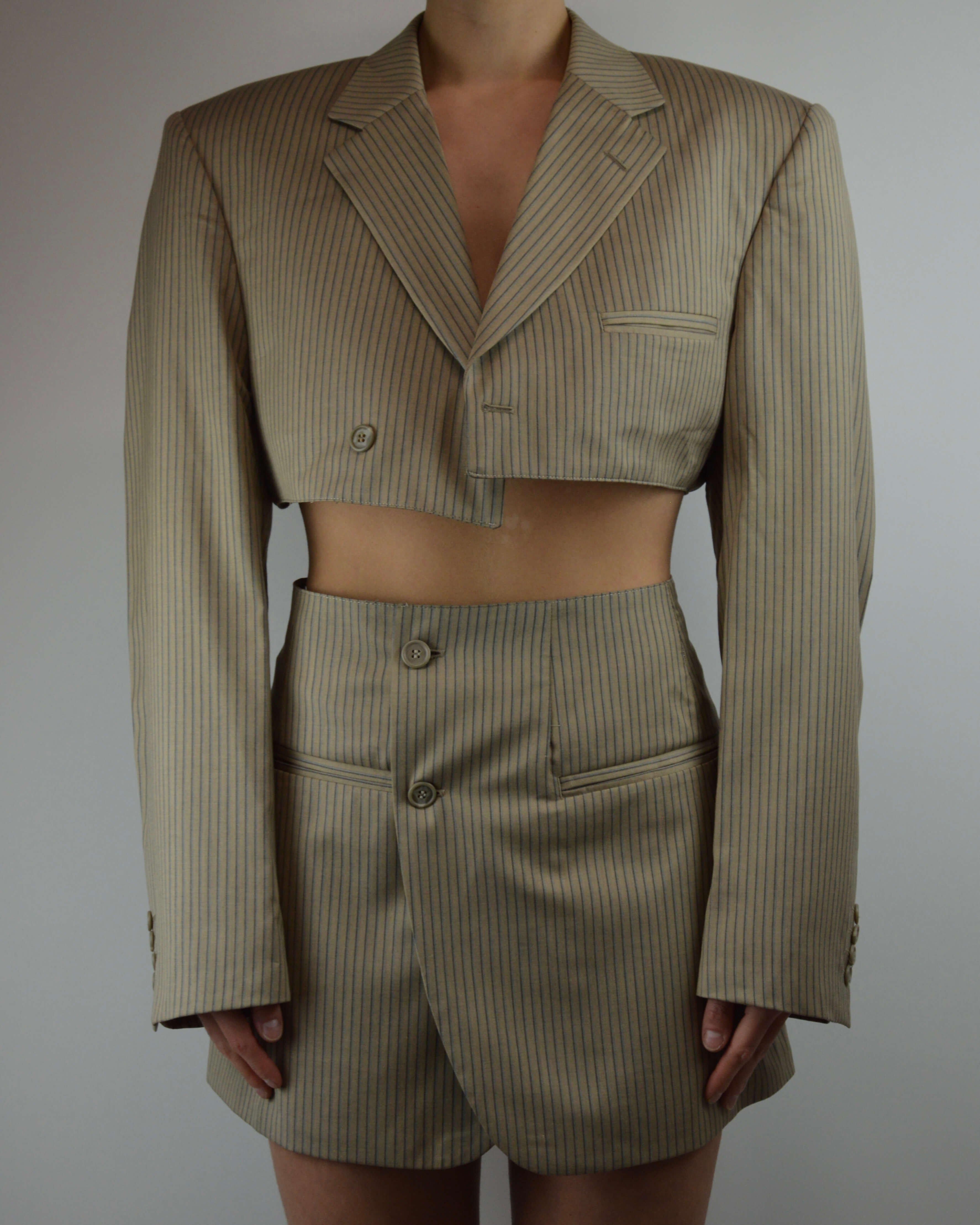 Blaset - Beige Blue Lines (S/M)