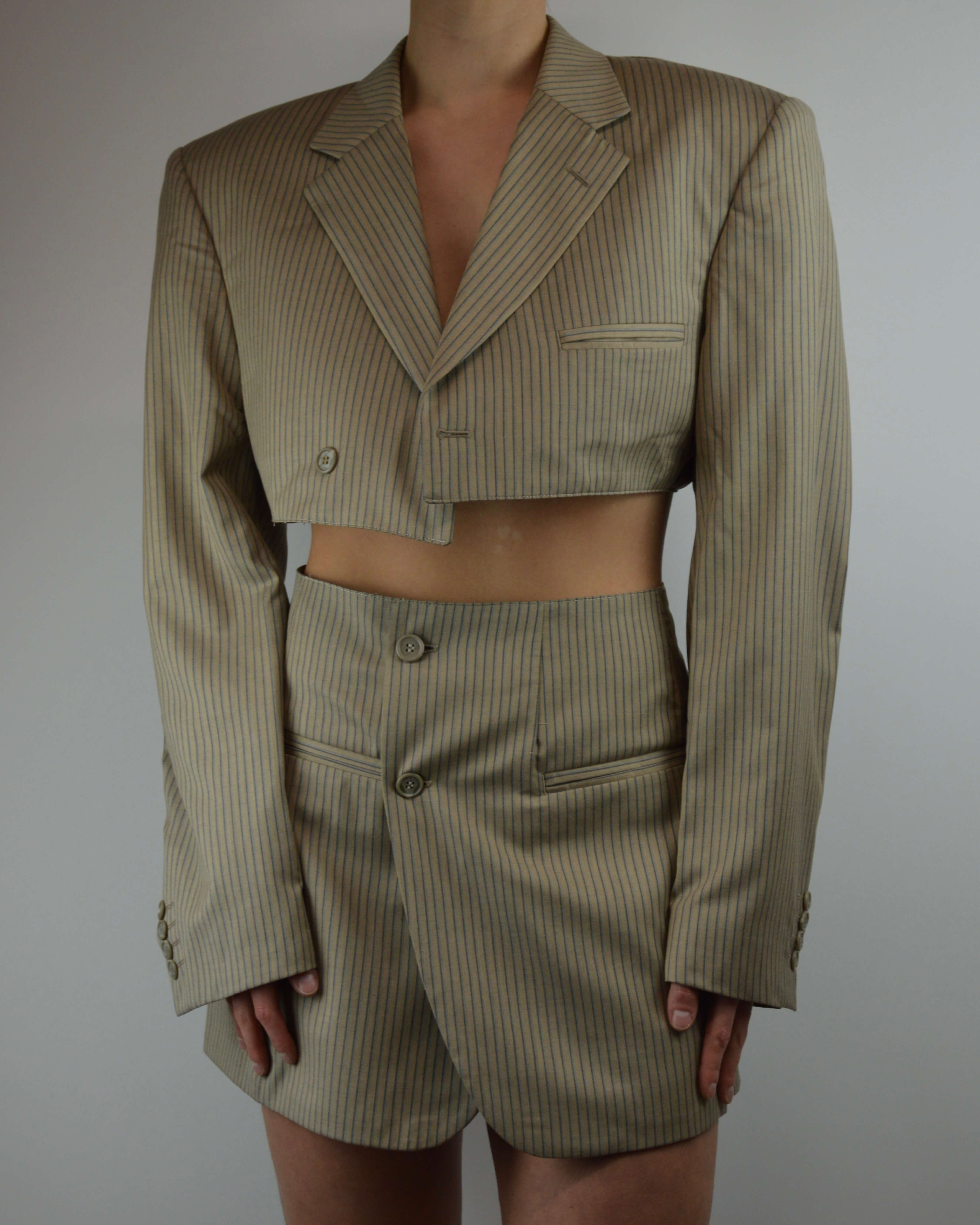 Blaset - Beige Blue Lines (S/M)