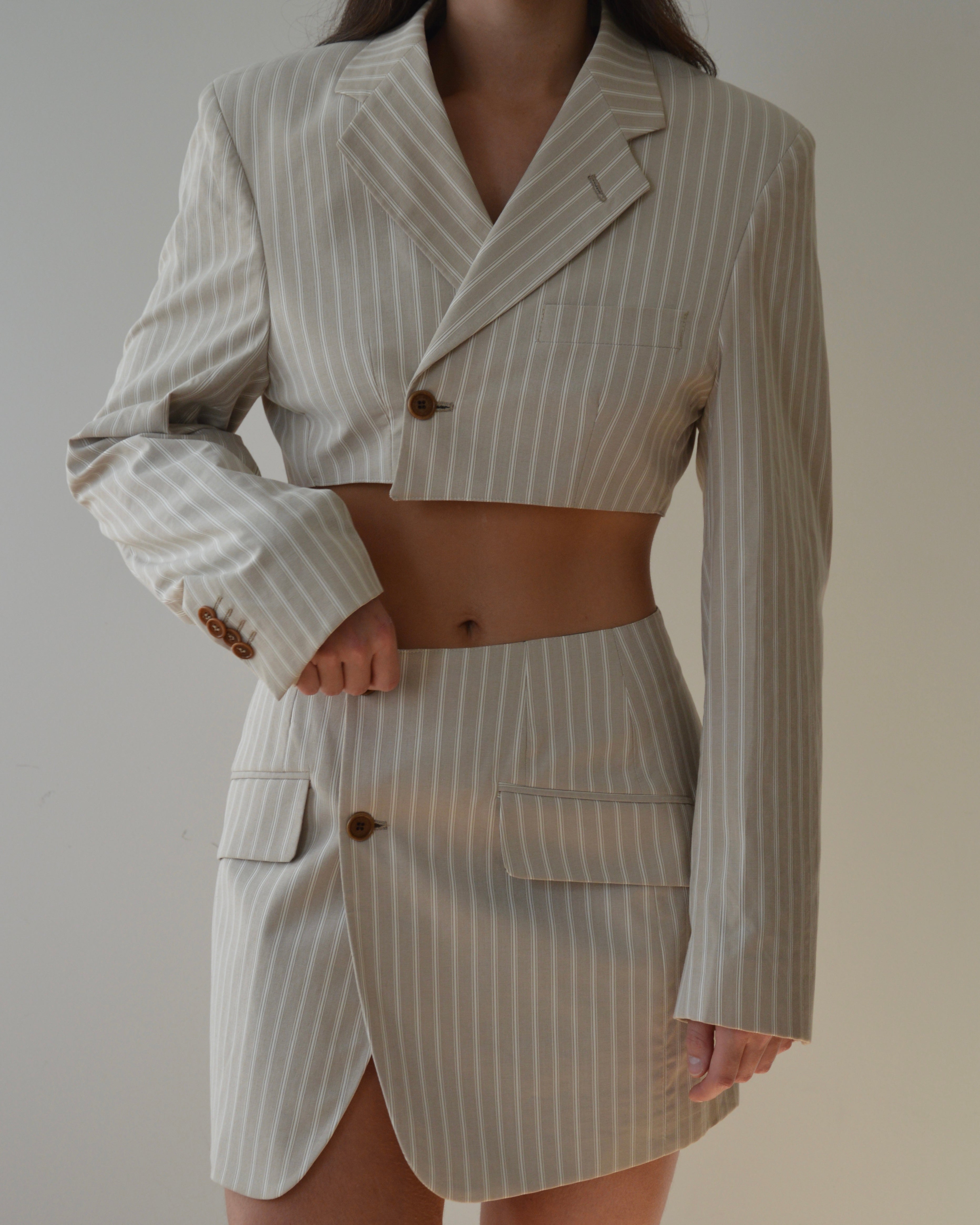 Blaset - beige rayé