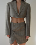 Blaset with trousers - baby blue beige
