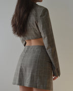 Blaset with trousers - baby blue beige