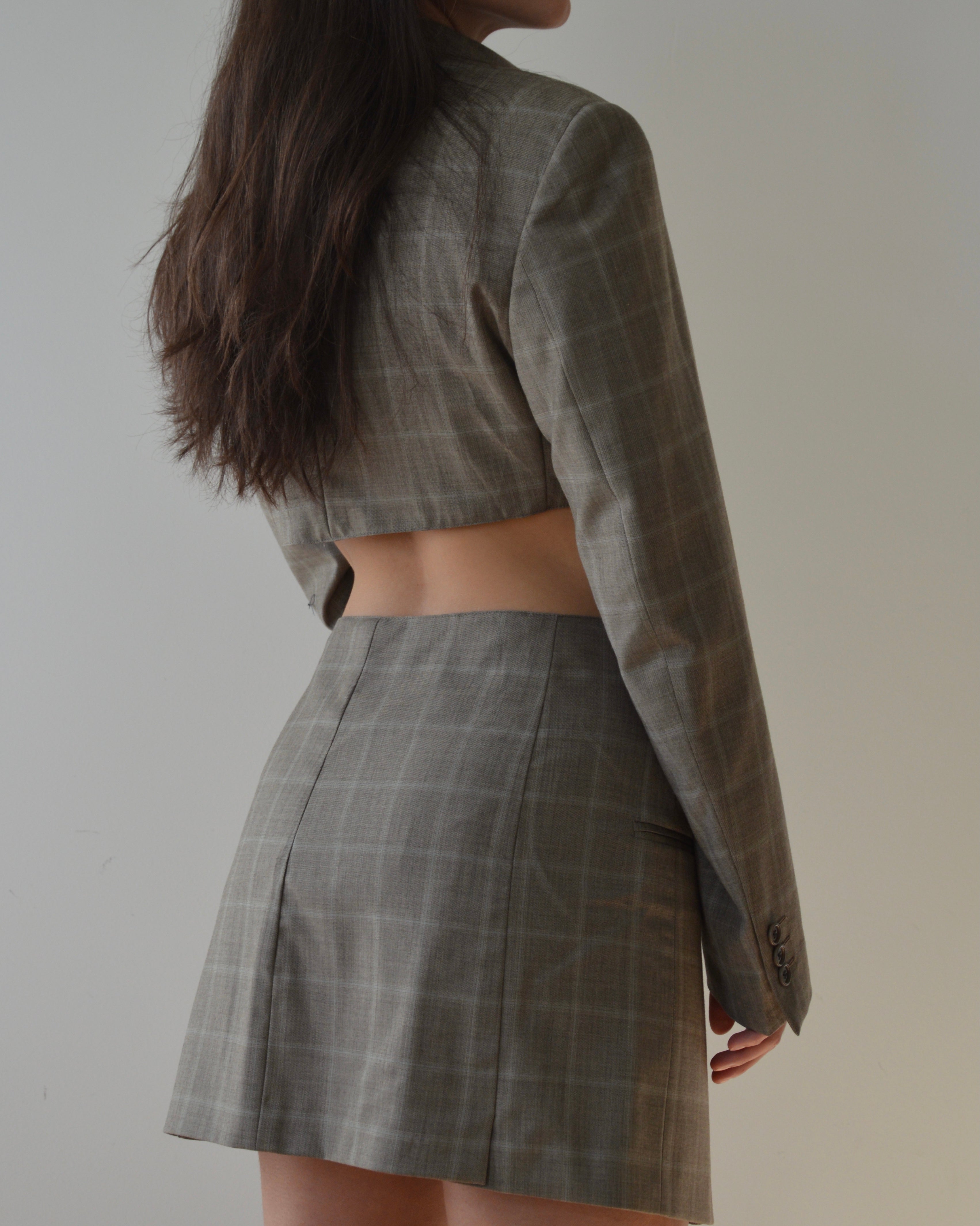 Ensemble veste et pantalon - bleu clair beige