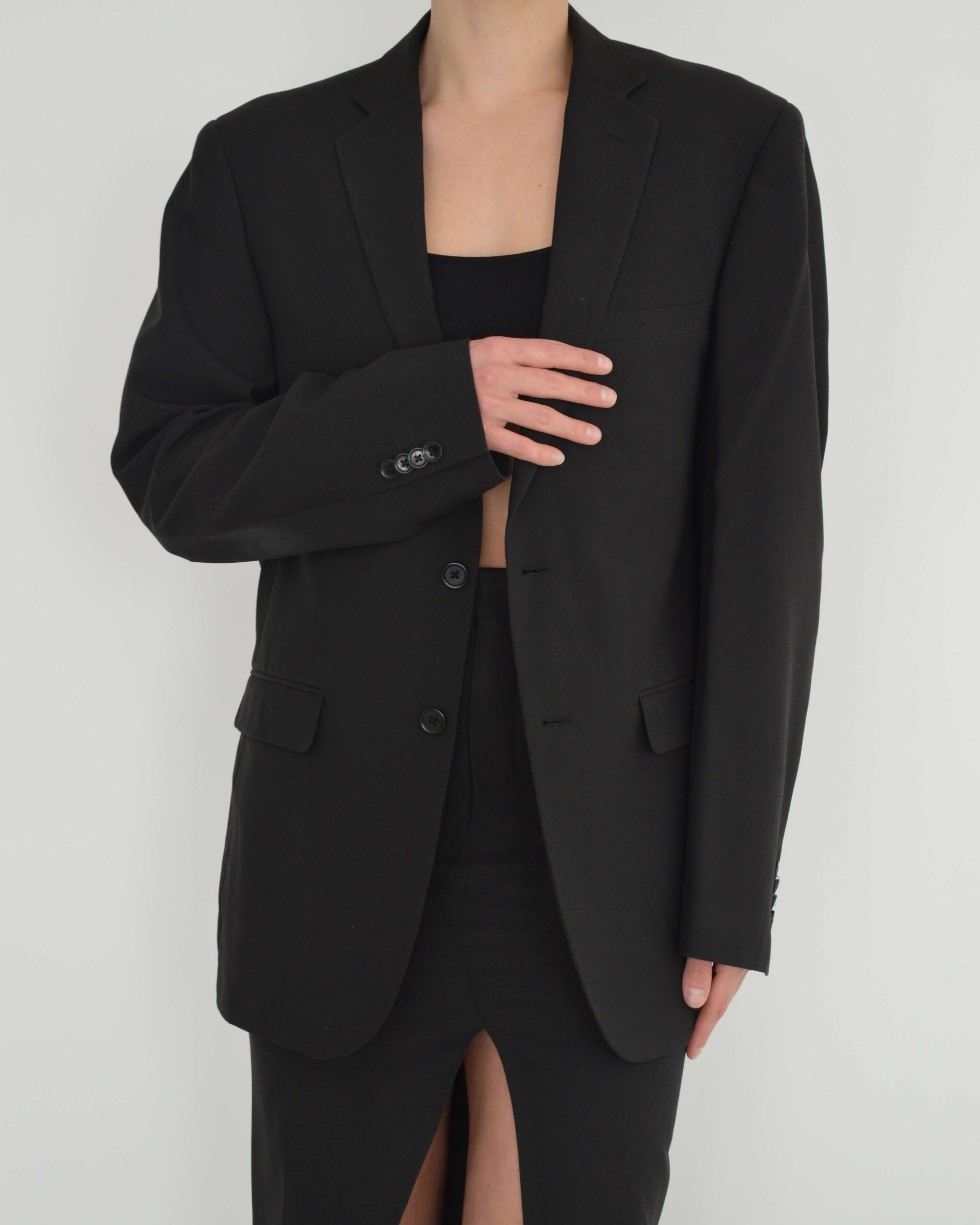 Vegan Skirt Suit - Pitch Black (XS/S)