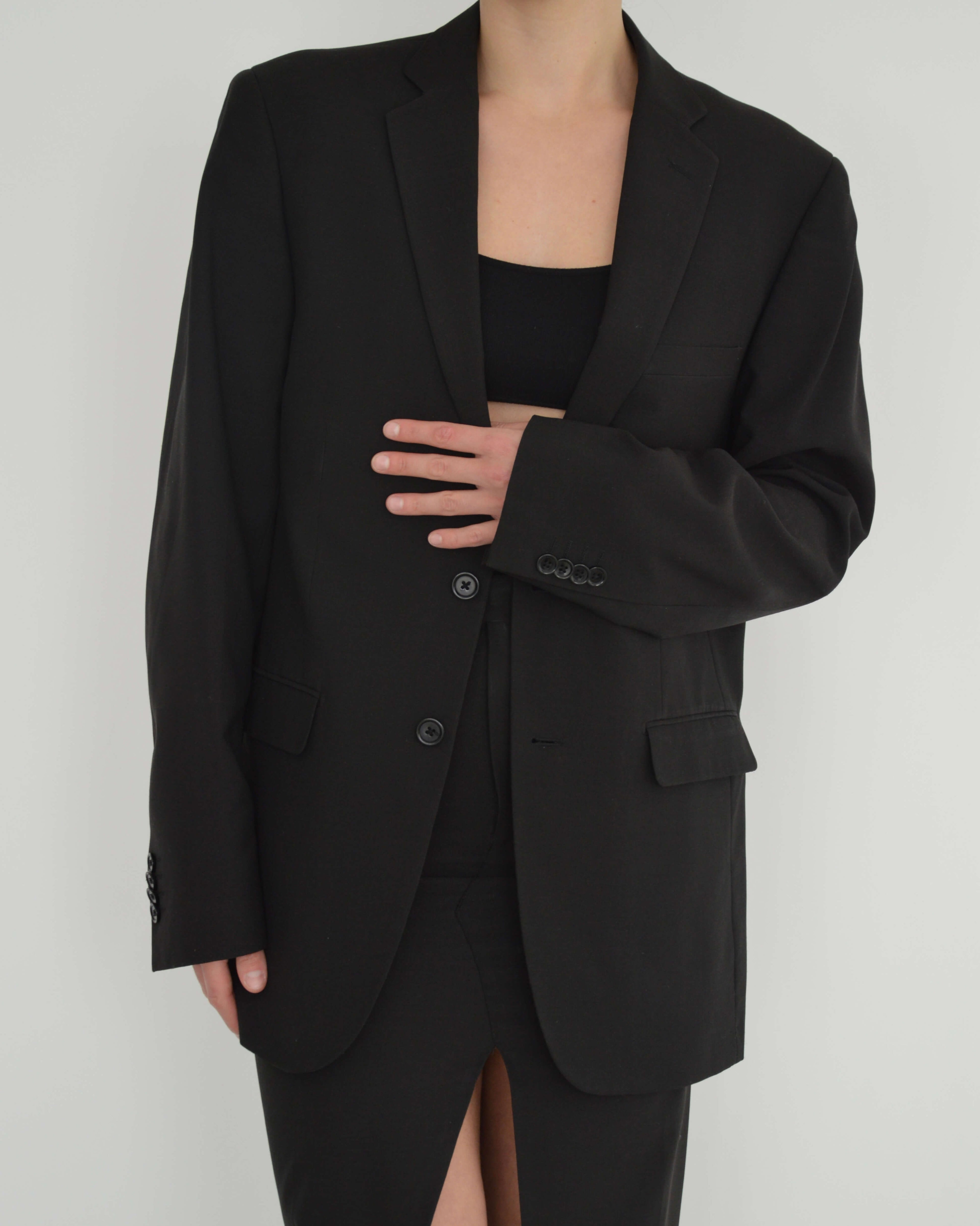 Vegan Skirt Suit - Pitch Black (XS/S)