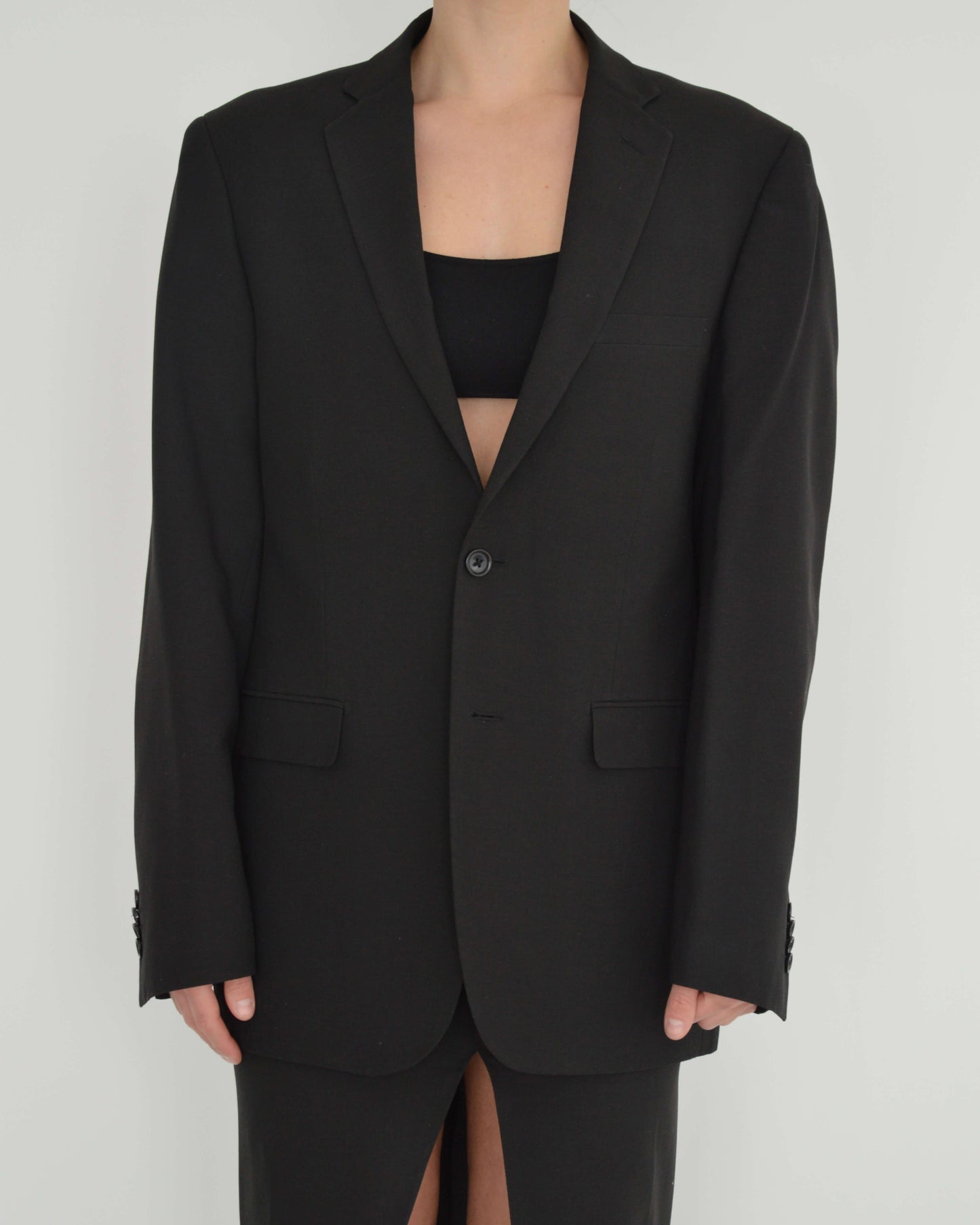 Vegan Skirt Suit - Pitch Black (XS/S)