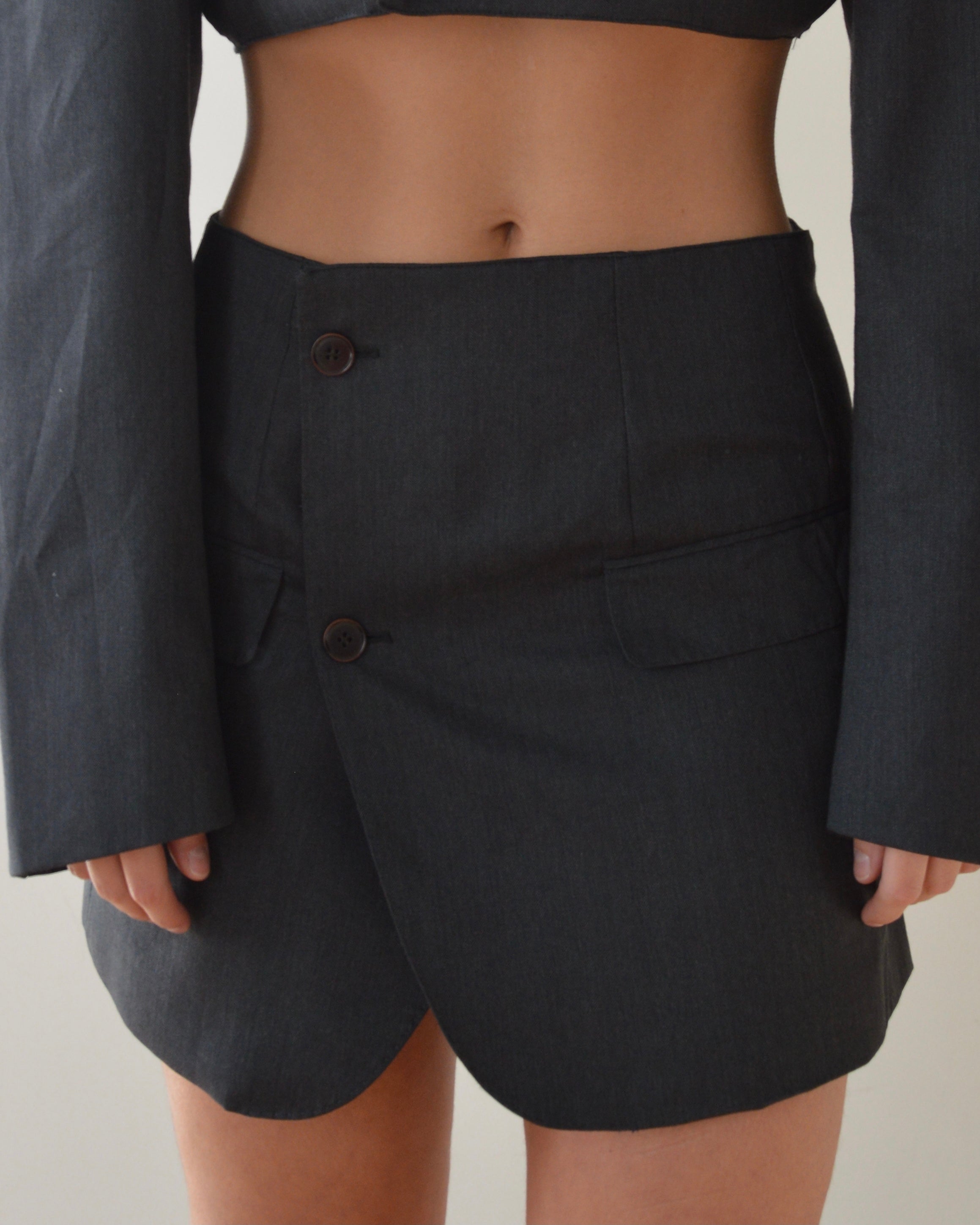 Half bottom Blaset - gray SACOOR (SKIRT)