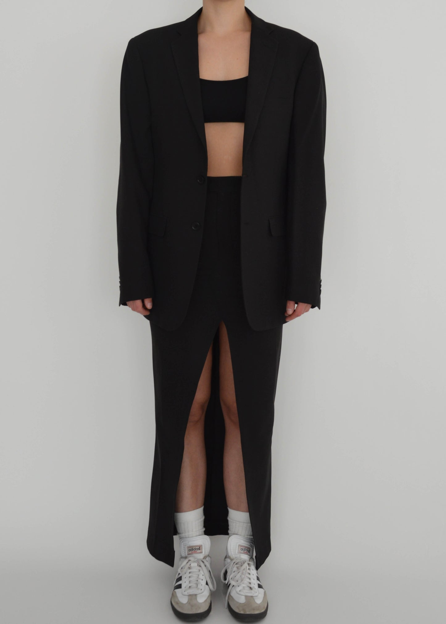 Vegan Skirt Suit - Pitch Black (XS/S)