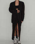 Vegan Skirt Suit - Pitch Black (XS/S)