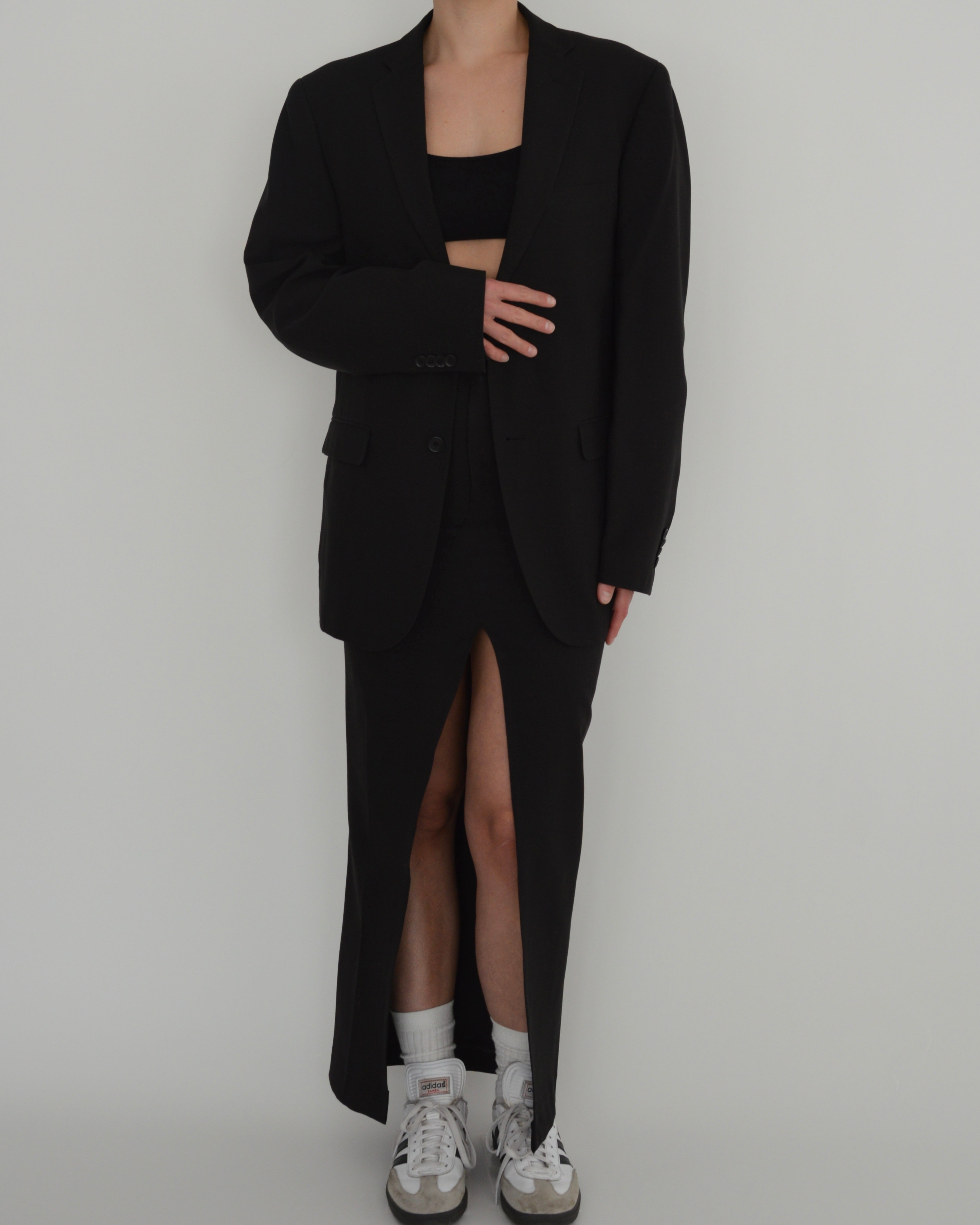 Vegan Skirt Suit - Pitch Black (XS/S)