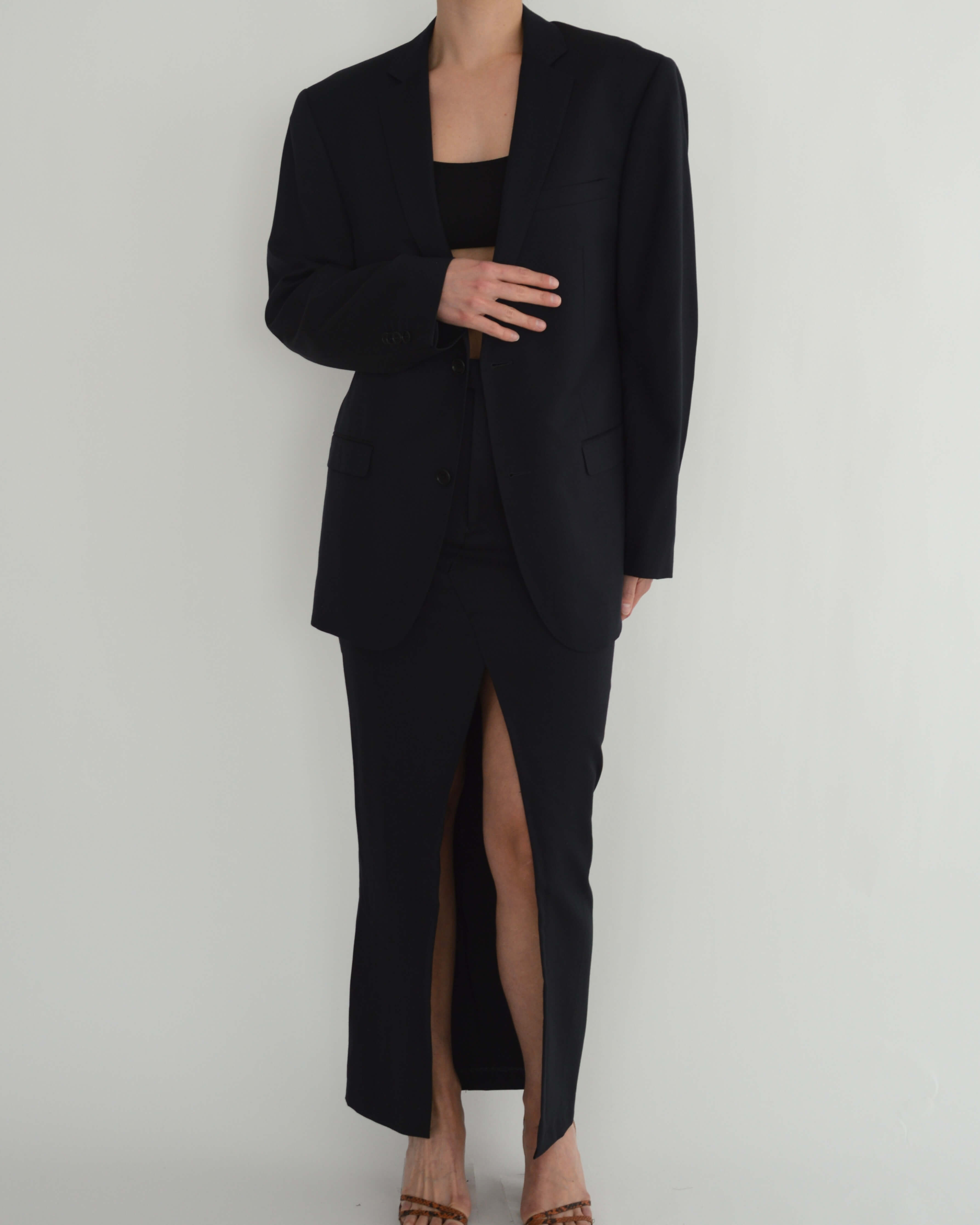 Skirt Suit - Navy Business (S/M)