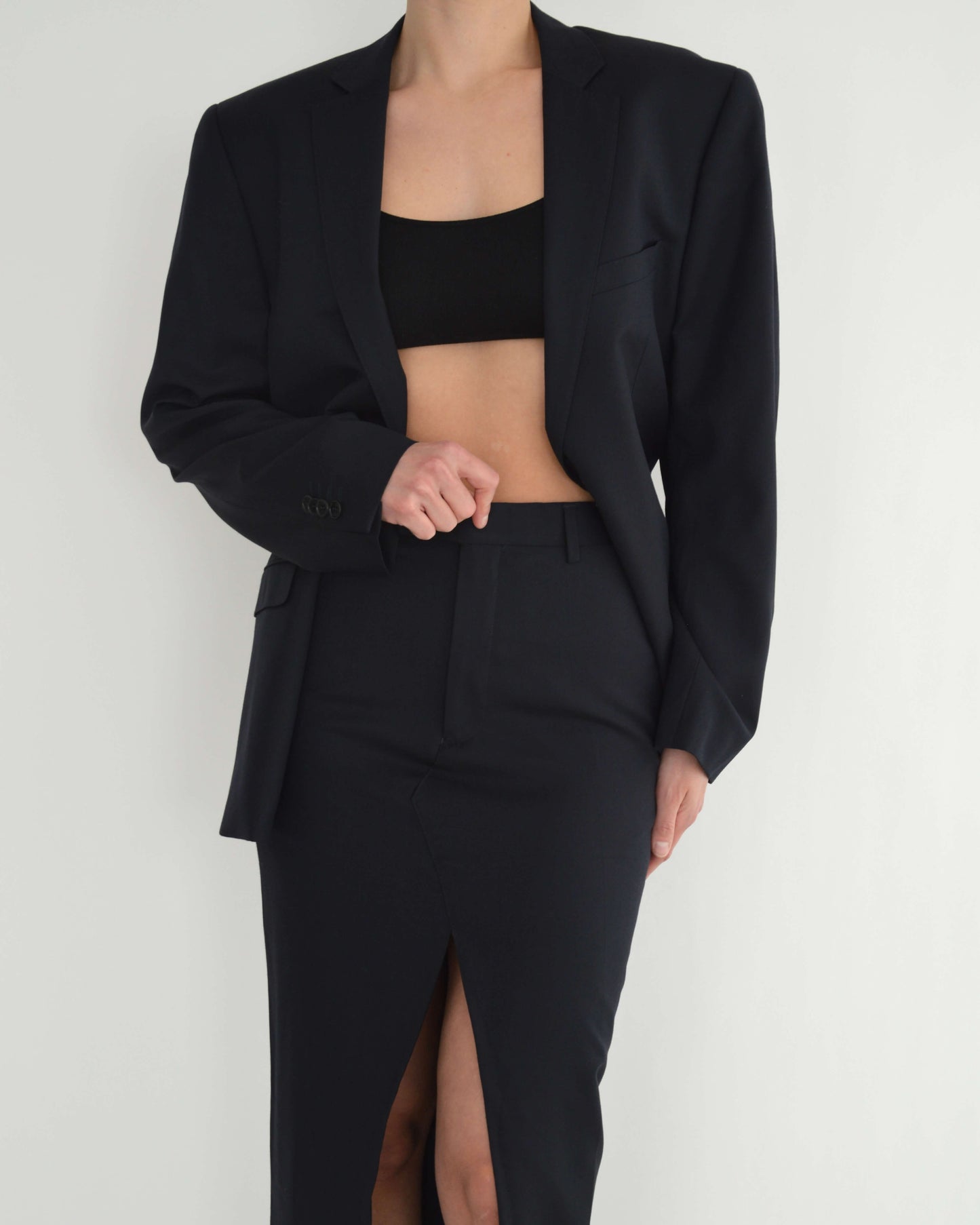 Skirt Suit - Navy Business (S/M)