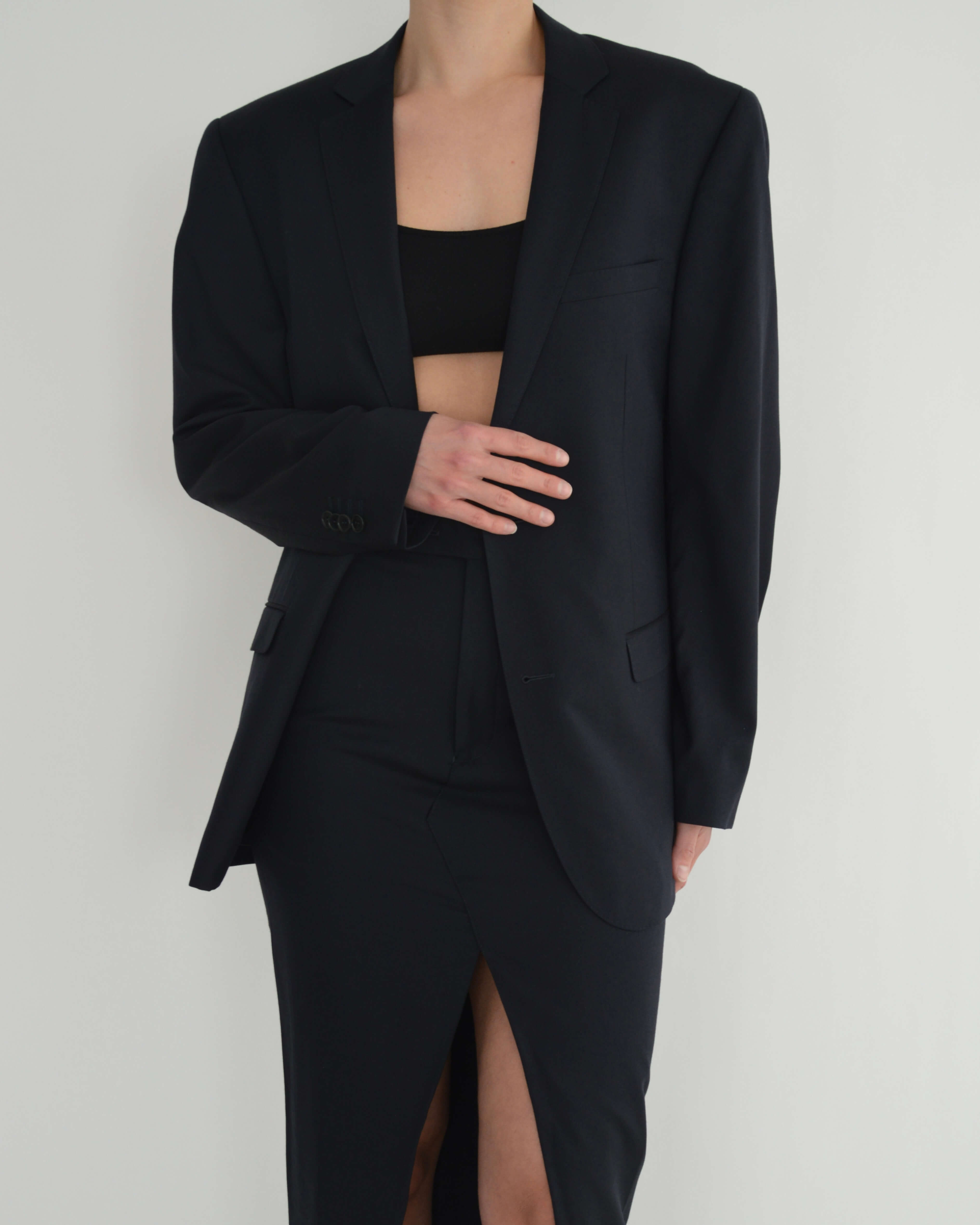 Skirt Suit - Navy Business (S/M)