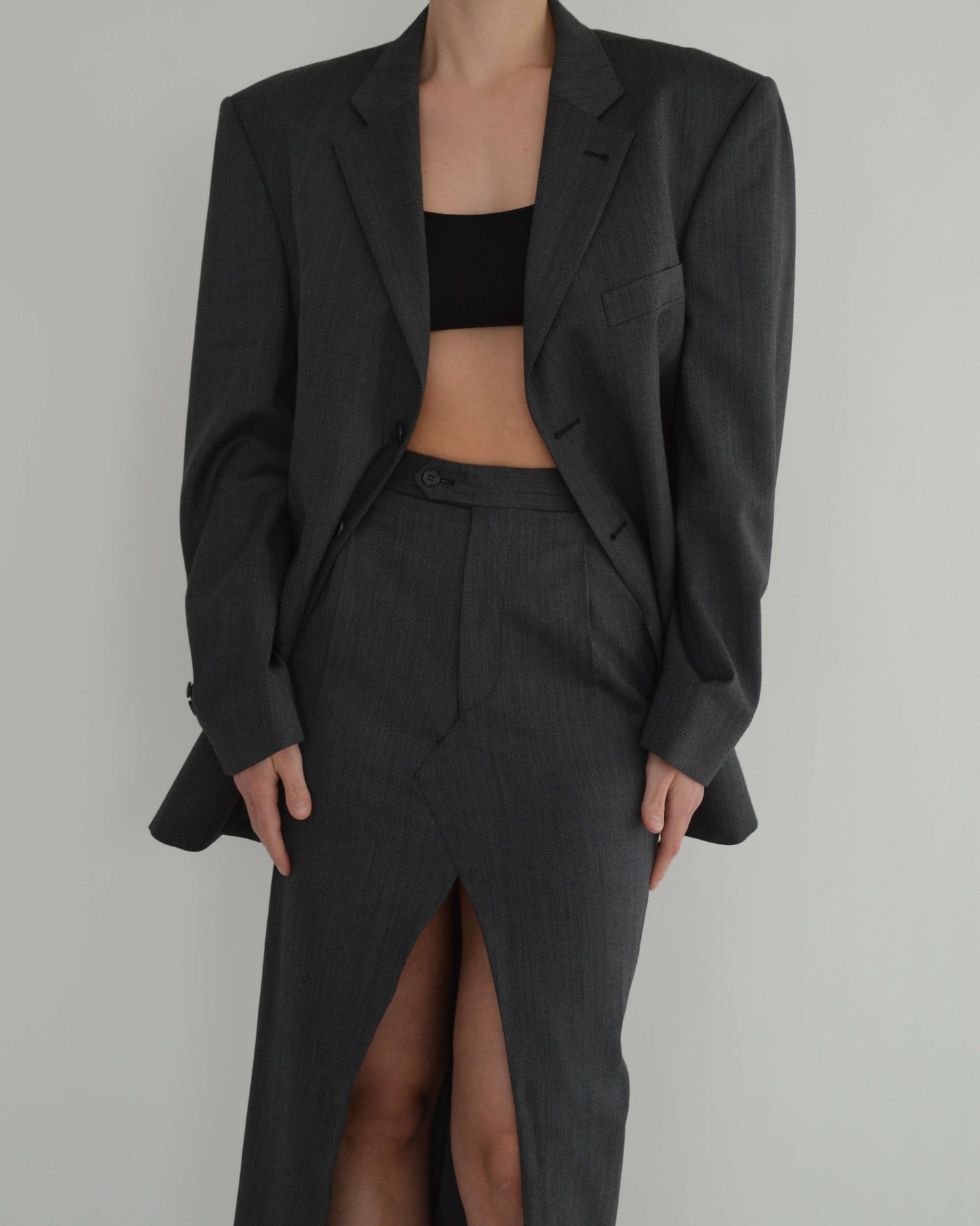 Skirt Suit - P. Cardin Grey (XS/S)
