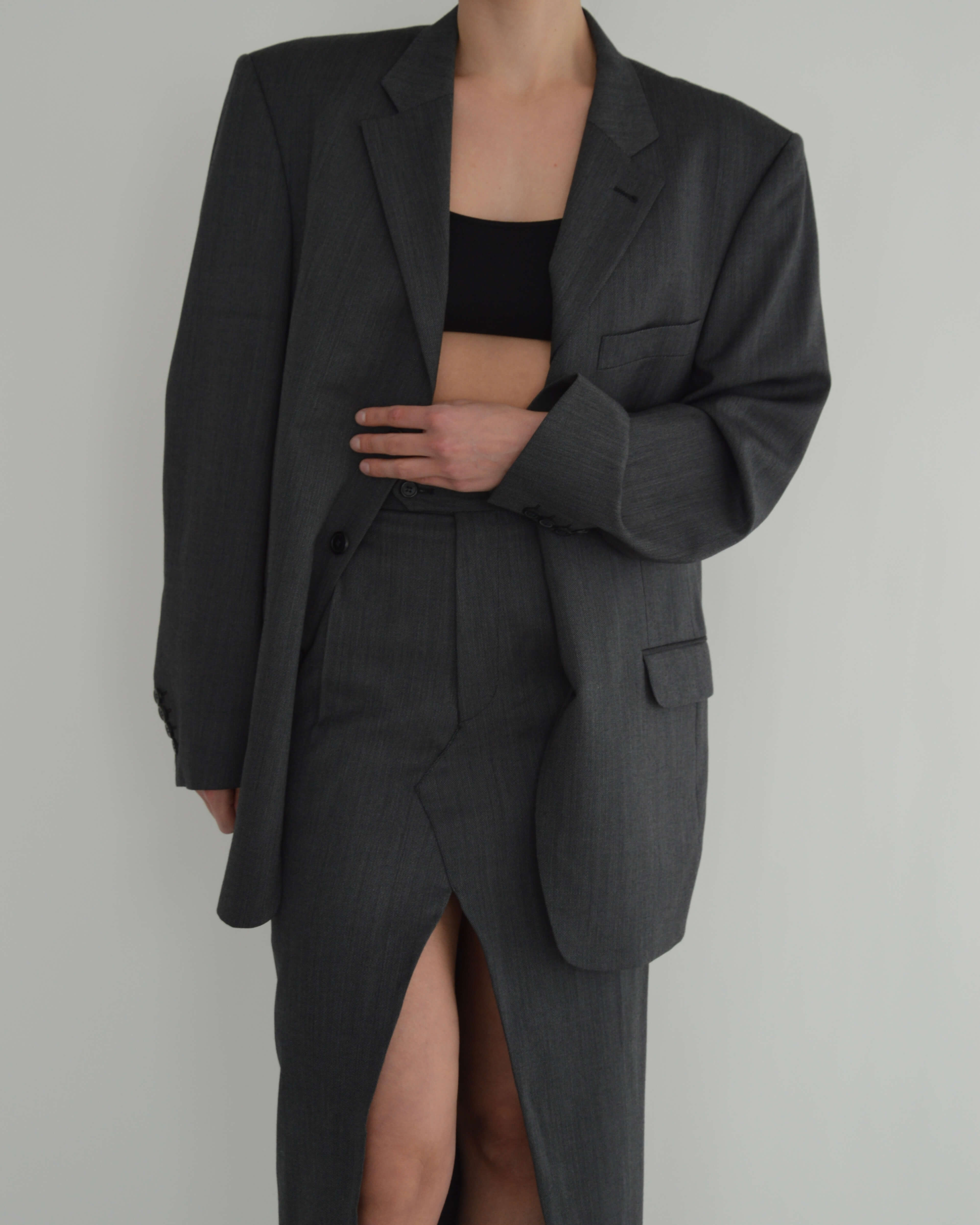 Traje de falda - P. Cardin Gris (XS/S)