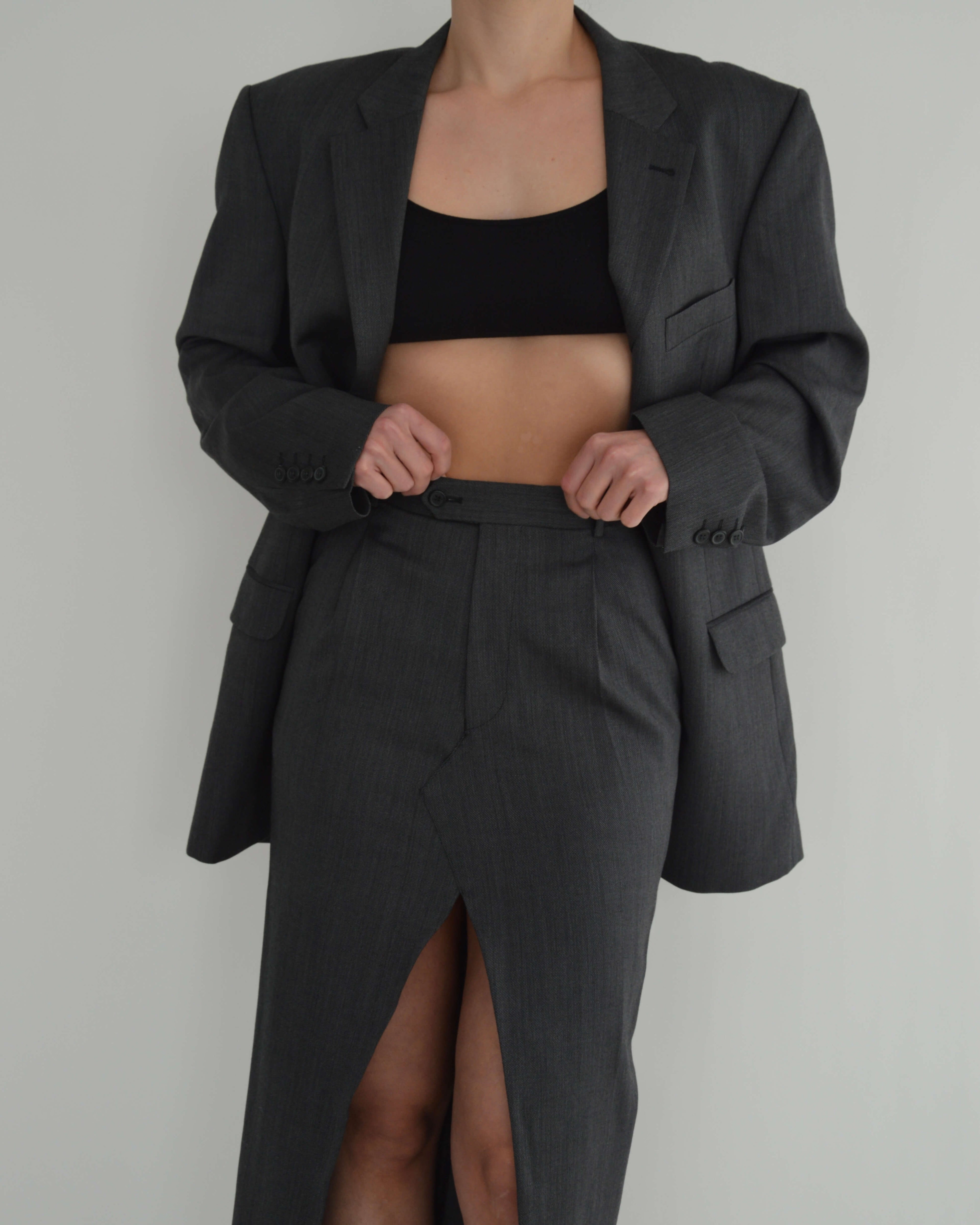 Traje de falda - P. Cardin Gris (XS/S)