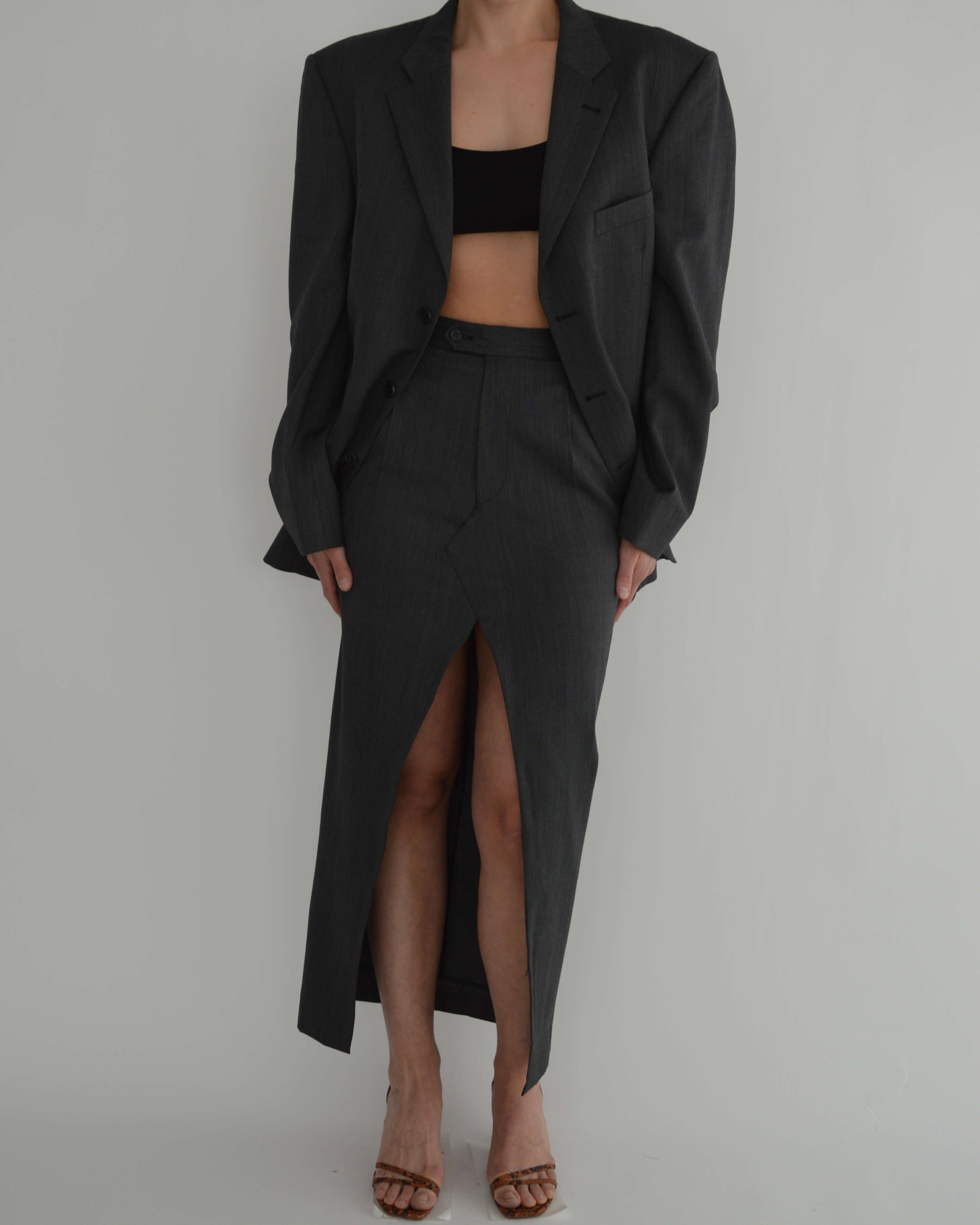 Traje de falda - P. Cardin Gris (XS/S)